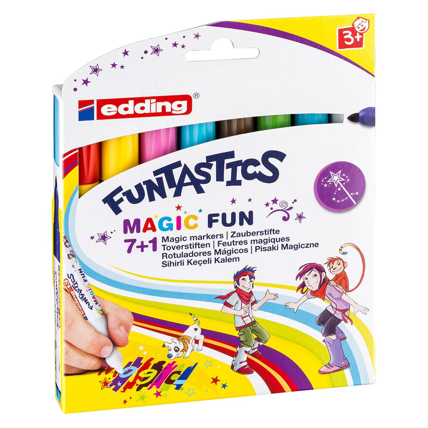 Edding 13 Funtastıcs Magıc Fun Çocuklar İçin  Keçeli Kalem 8li Set