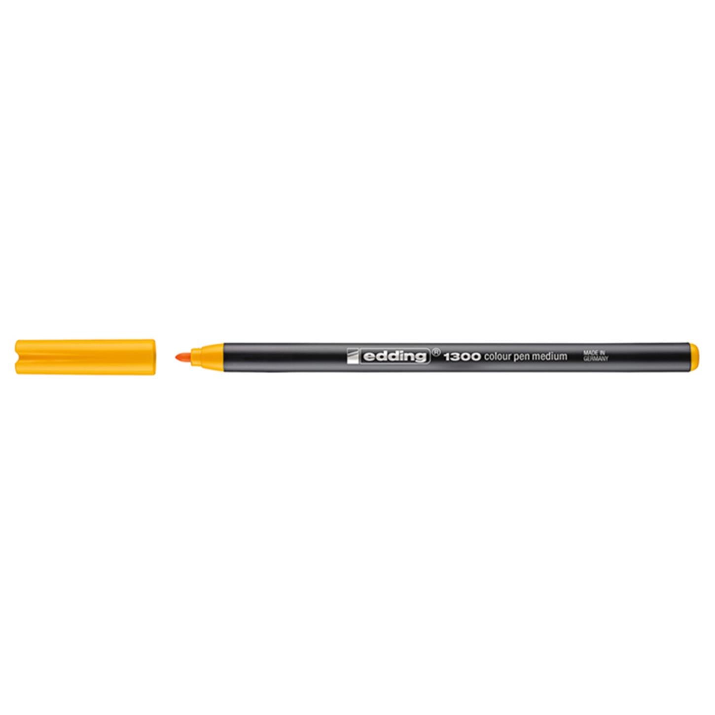 Edding 1300 Orta Uçlu Grafik Kalemi Pastel Sarı