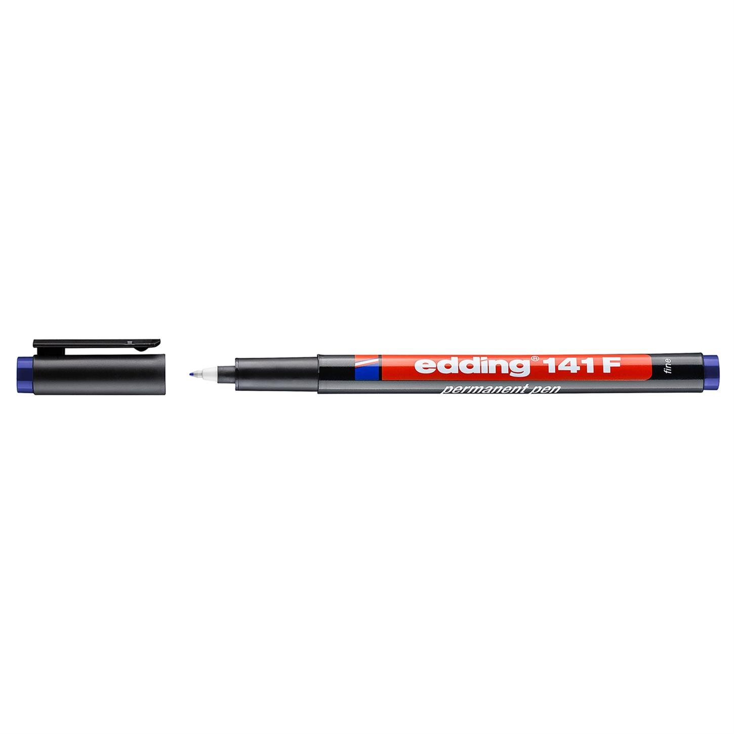 Edding 141 F Çok Amaçlı Asetat Kalemi - Permanent , Mavi