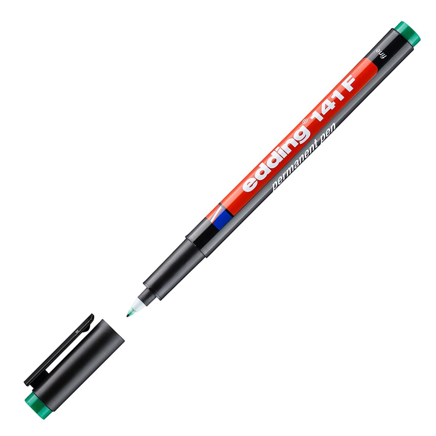 Edding 141 F Çok Amaçlı Asetat Kalemi - Permanent , Yeşil