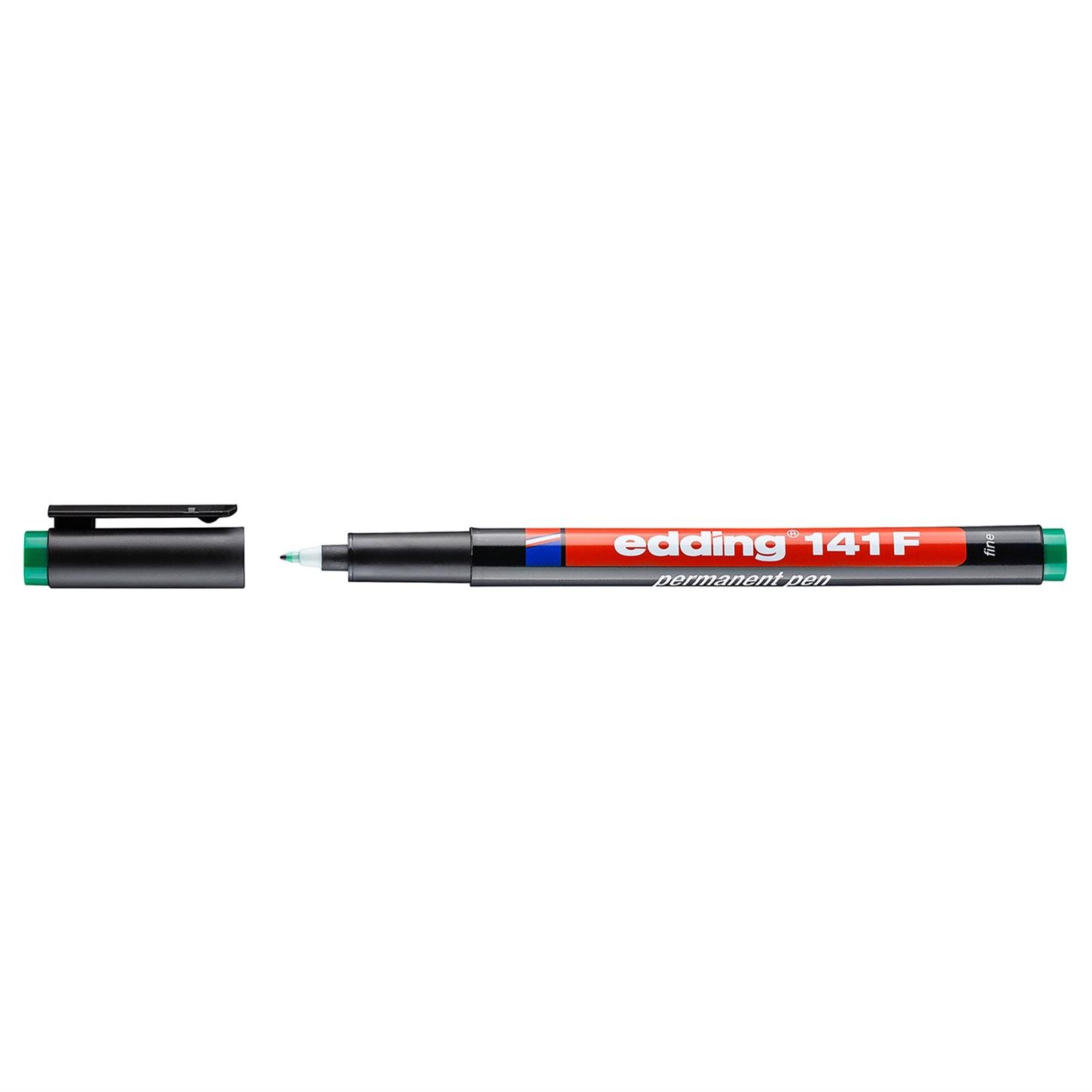 Edding 141 F Çok Amaçlı Asetat Kalemi - Permanent , Yeşil