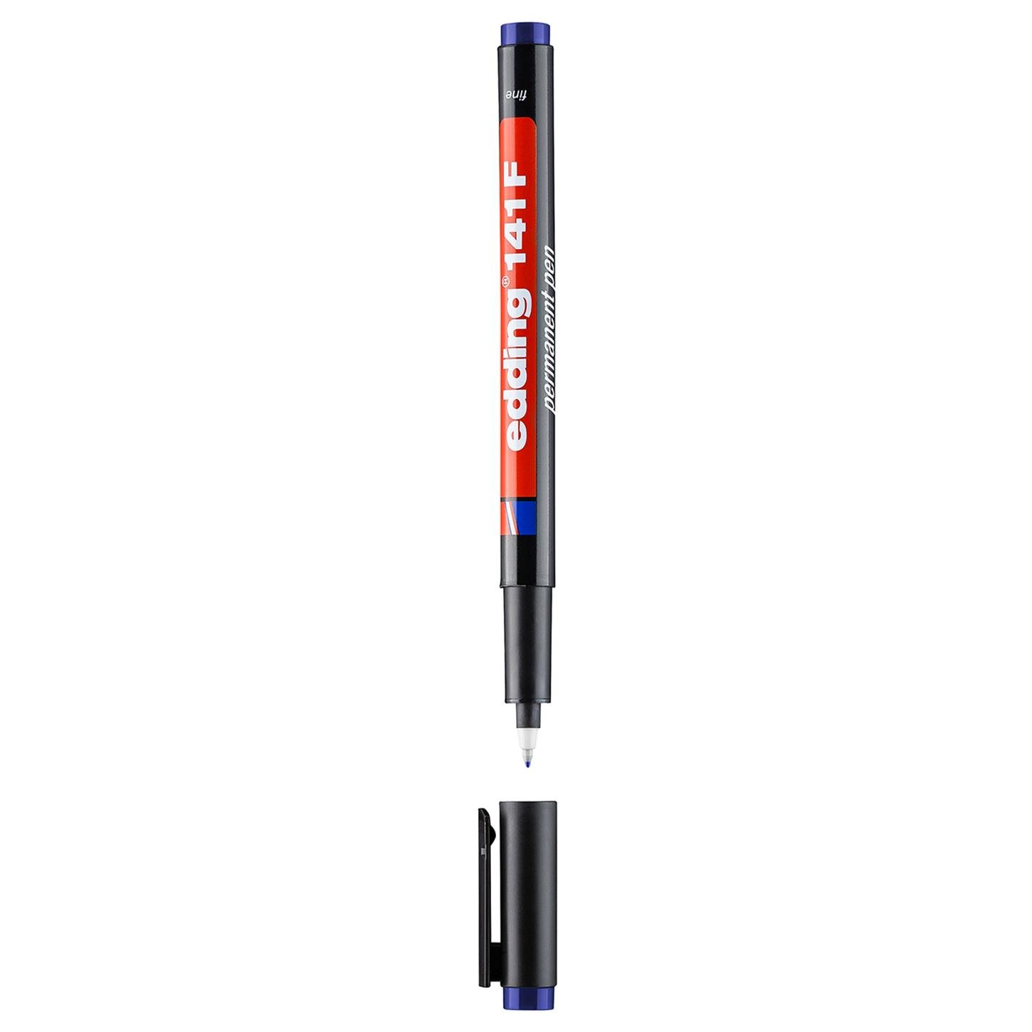 Edding 141 F Çok Amaçlı Asetat Kalemi - Permanent , Mavi