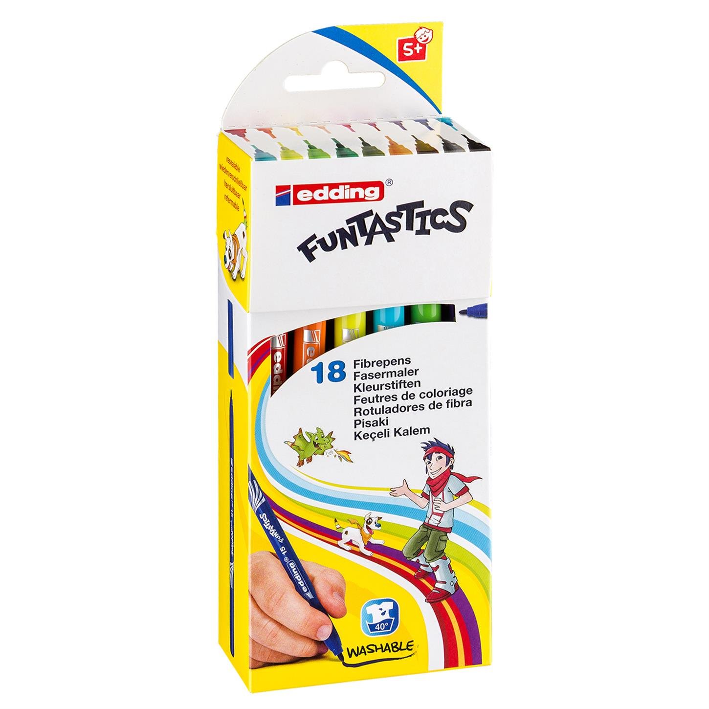 Edding 15 Funtastıcs Çocuklar İçin Keçeli Kalem  18li Set