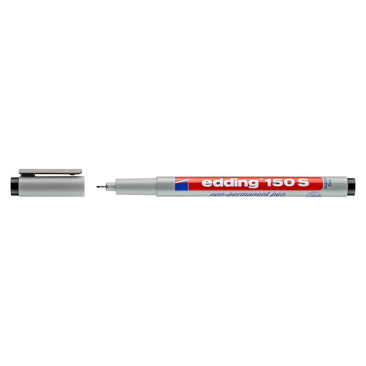 Edding 150 S Çok Amaçlı Asetat Kalemi - Silinebilir,  Siyah