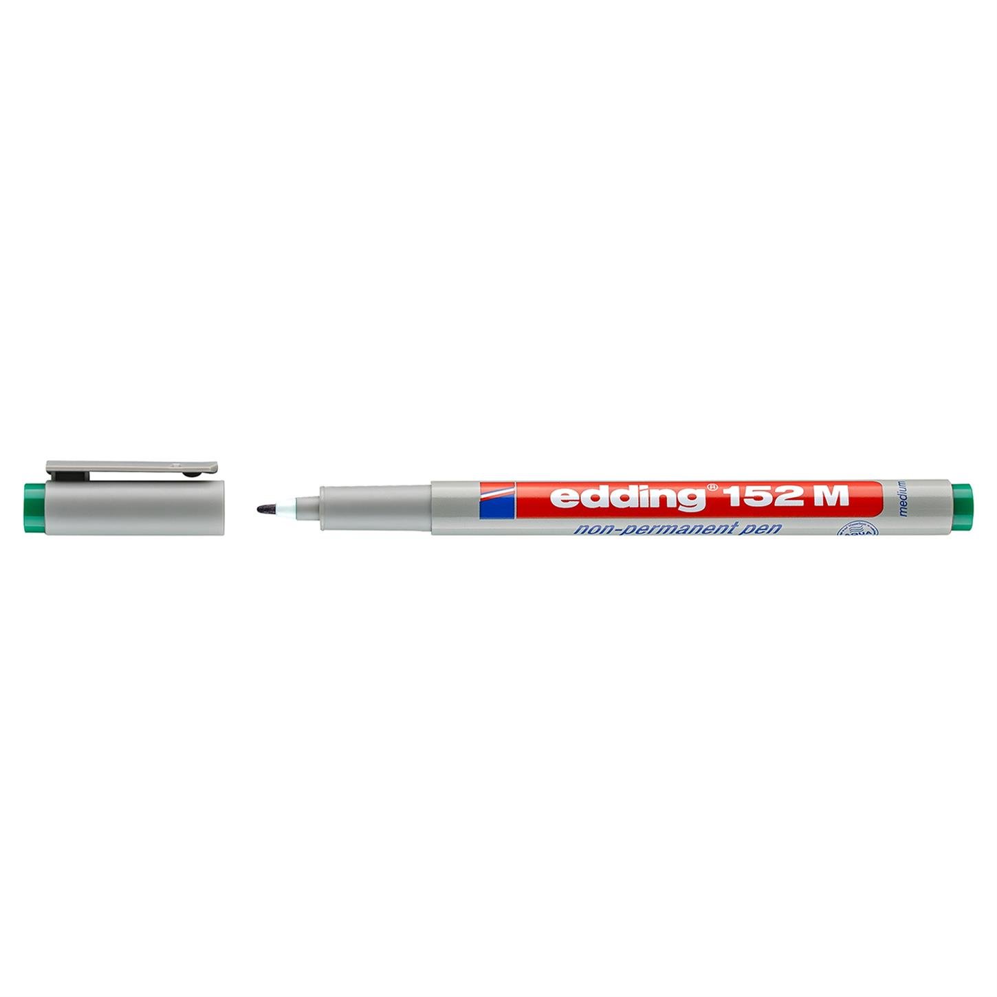Edding 152 M Çok Amaçlı Asetat Kalemi - Silinebilir,  Yeşil