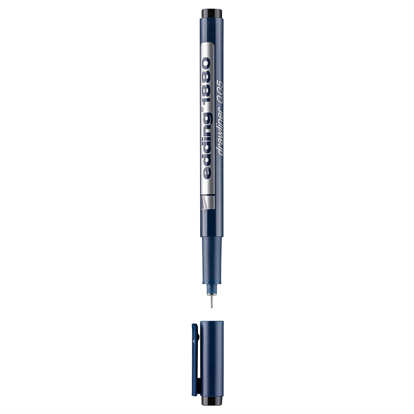 Edding 1880 Teknik Çizim Kalemi Plastik Uç 0.05 mm Siyah