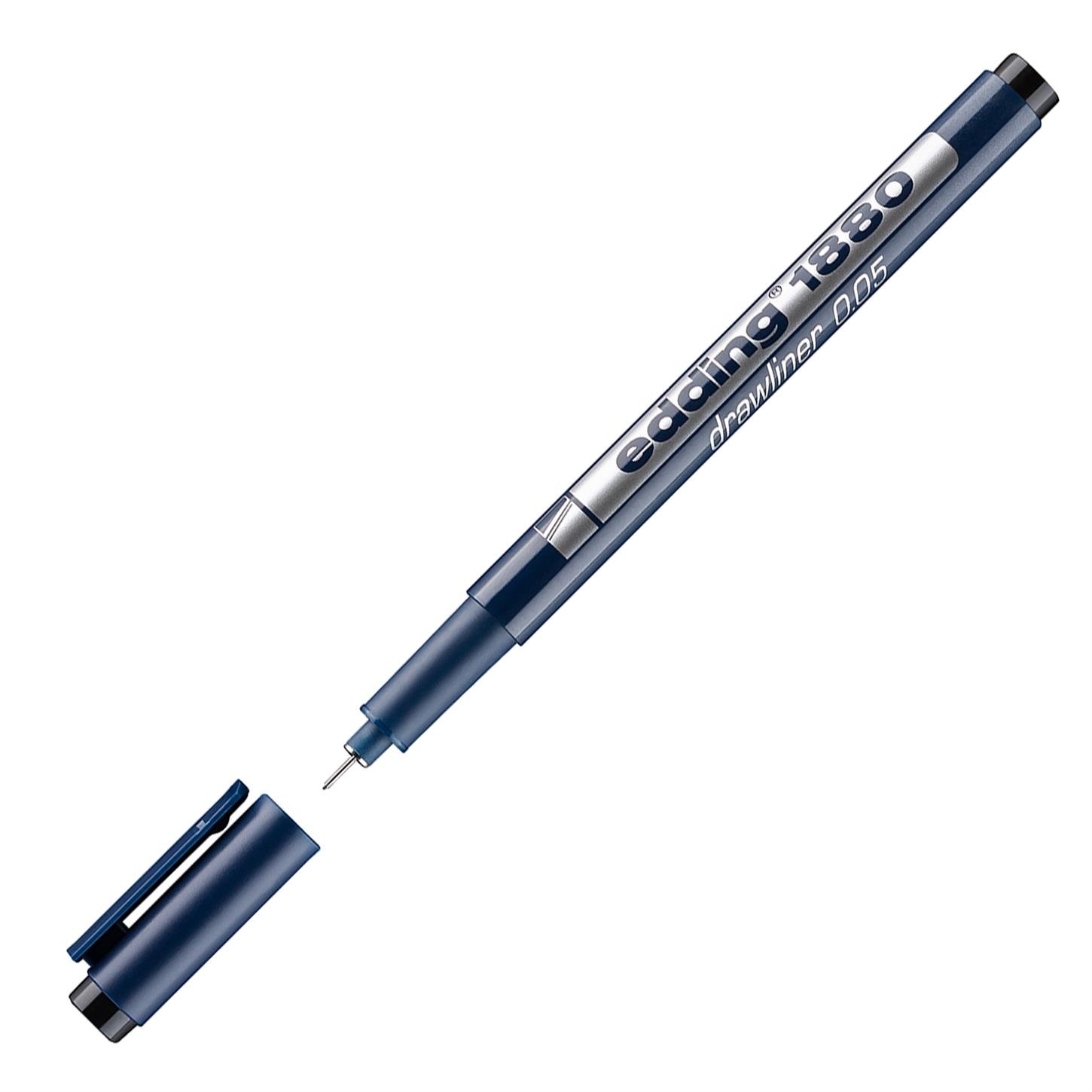 Edding 1880 Teknik Çizim Kalemi Plastik Uç 0.05 mm Siyah