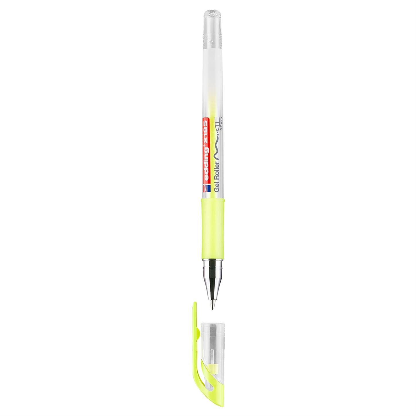 Edding 2185 Jel Roller 0.7 mm Uç Pastel Sarısı