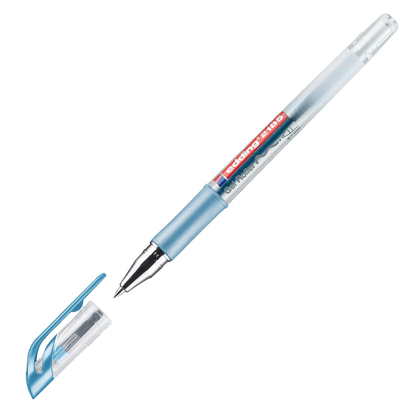 Edding 2185 Jel Roller 0.7 mm Uç Metalik Mavi