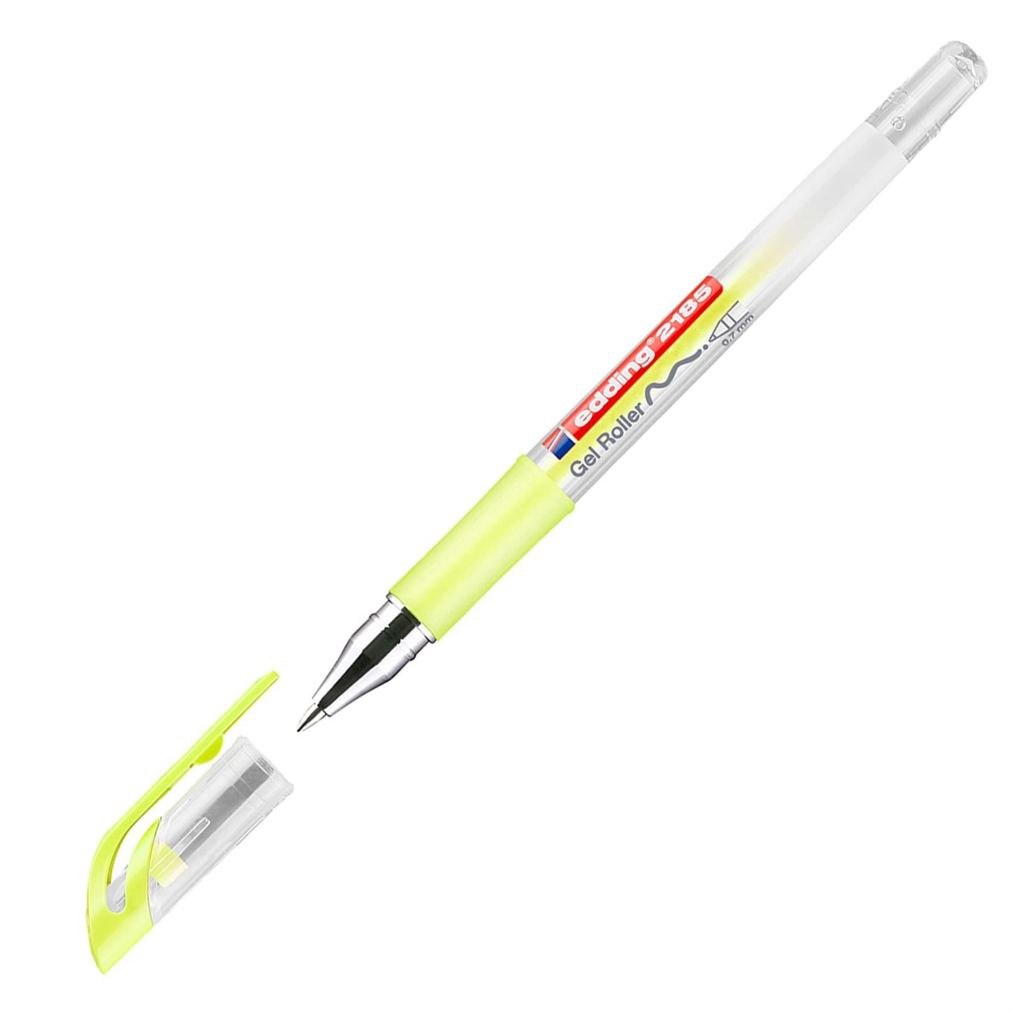 Edding 2185 Jel Roller 0.7 mm Uç Pastel Sarısı