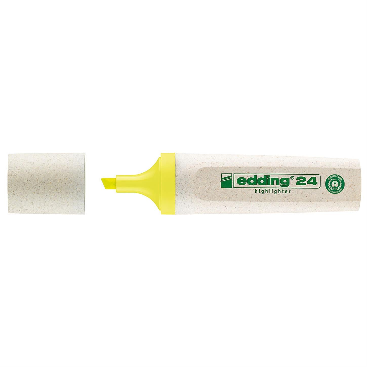Edding 24 Ecoline Fosforlu Kalem Kesik Uç  2-5 mm Sarı