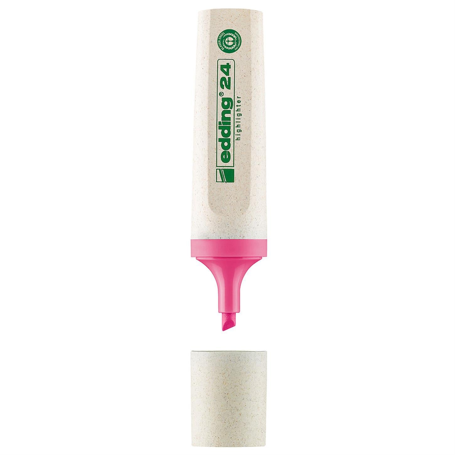 Edding 24 Ecoline Fosforlu Kalem Kesik Uç  2-5 mm Pembe