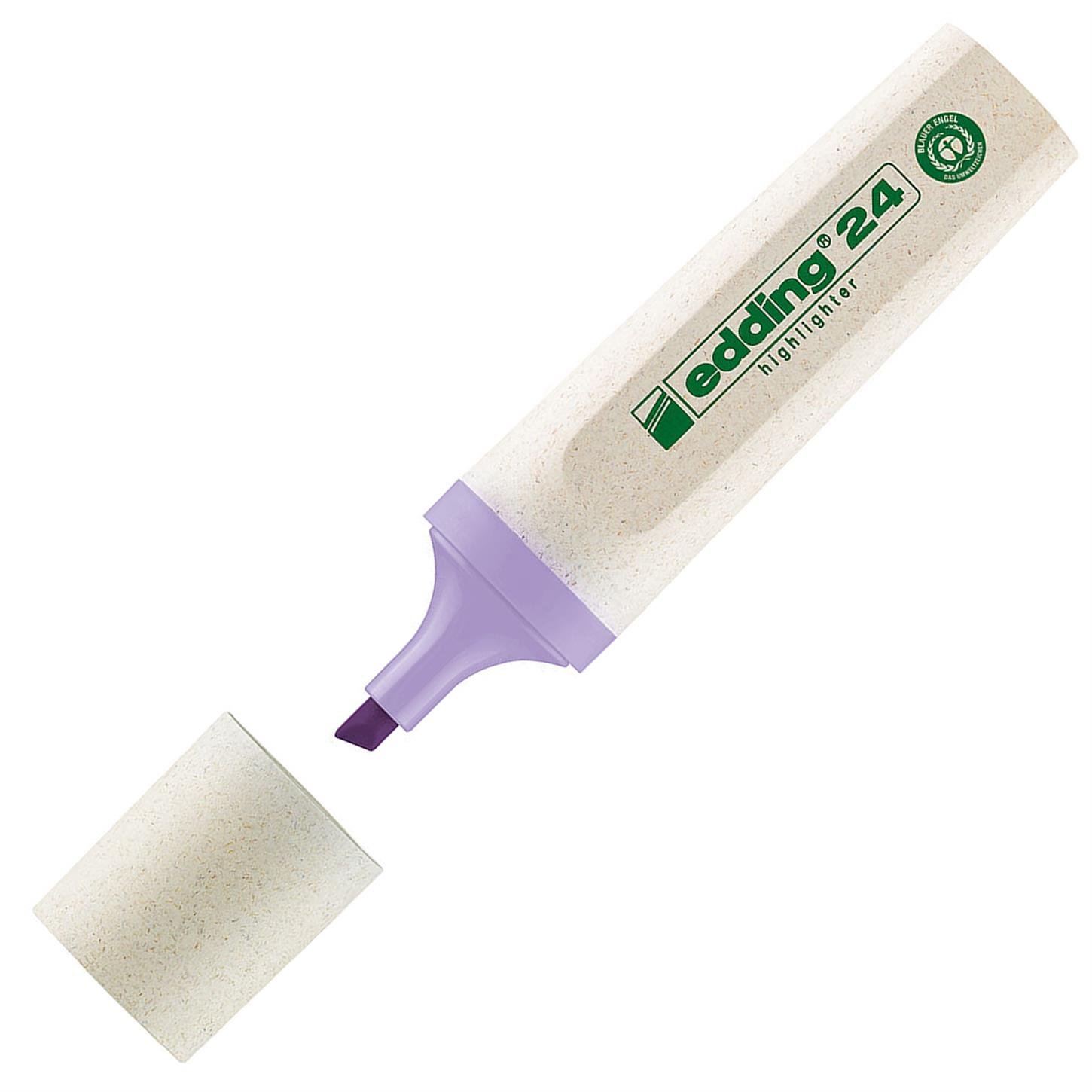 Edding 24 Ecoline Fosforlu Kalem Kesik Uç 2-5 mm Pastal Mor