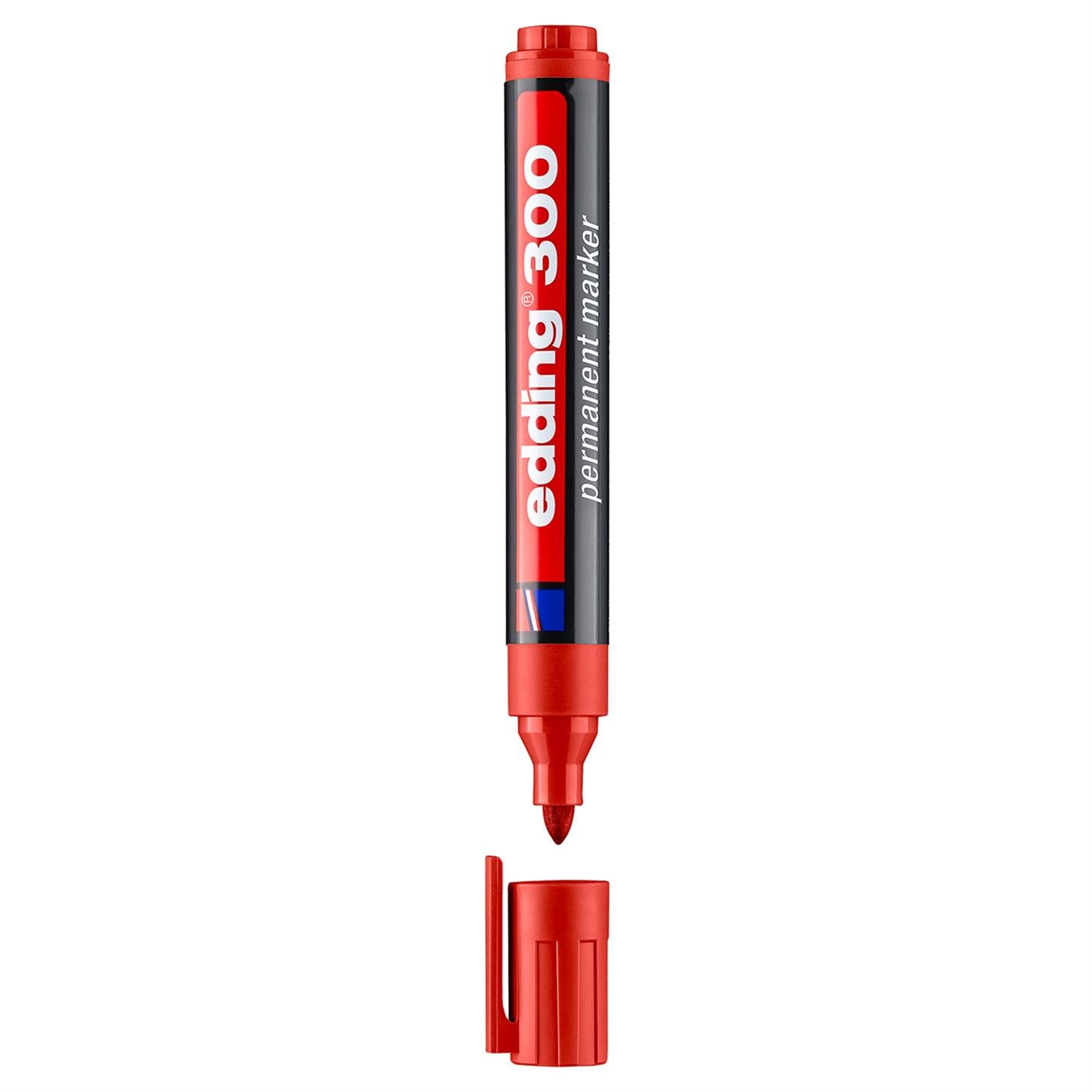 Edding 300 Permanent Markör Yuvarlak Uç 1.5-3 mm Kırmızı