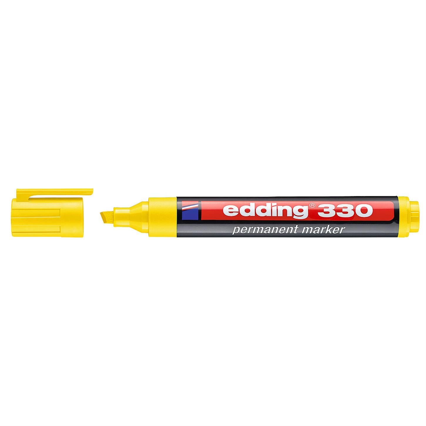 Edding 330 Permanent Marko¨r Kesik uç 1-5 mm Sarı