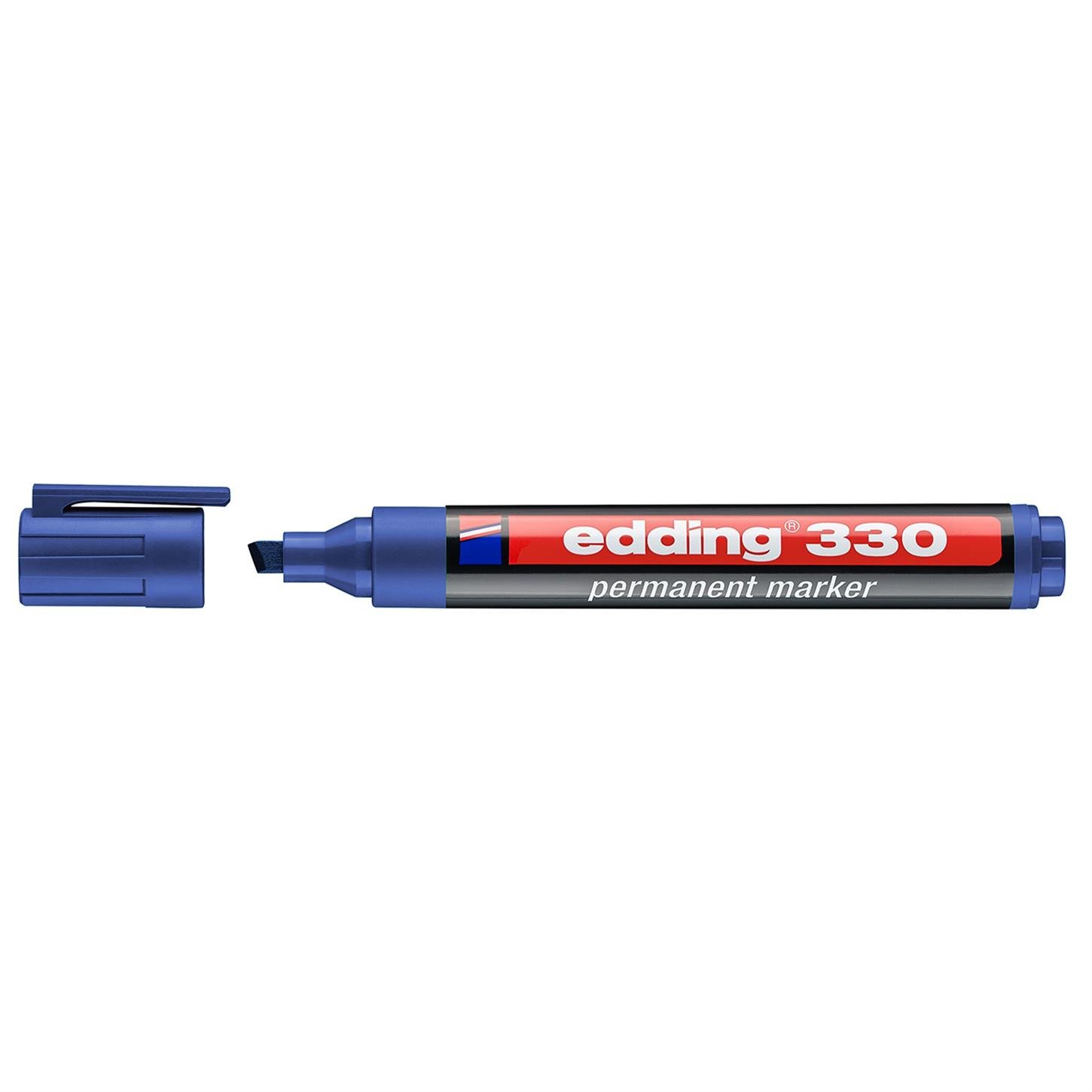 Edding 330 Permanent Markör Kesik uç 1-5 mm Mavi