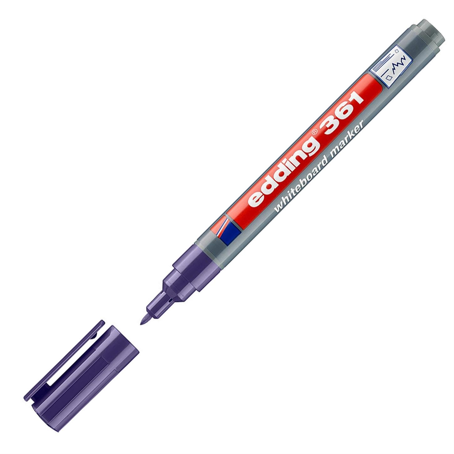 Edding 361 Beyaz Yazı Tahtası Kalemi Yuvarlak Uç 1 mm Mor