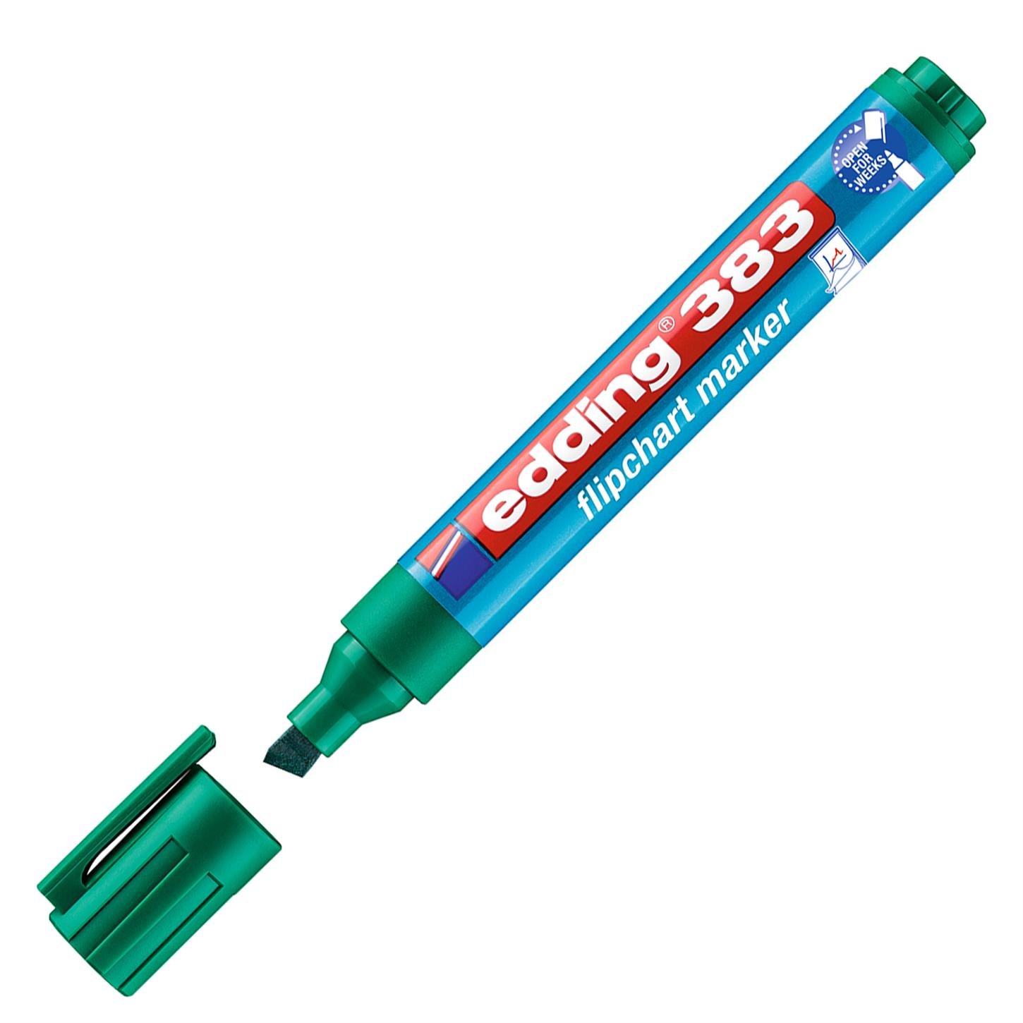 Edding 383 Flipchart Kalemi Kesik Uç 1-5 mm Yeşil