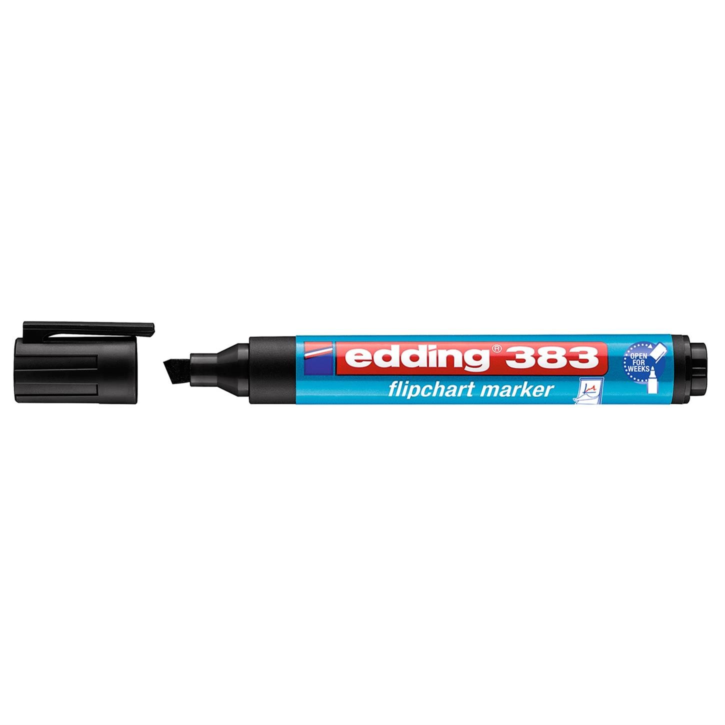 Edding 383 Flipchart Kalemi Kesik Uç 1-5 mm Siyah
