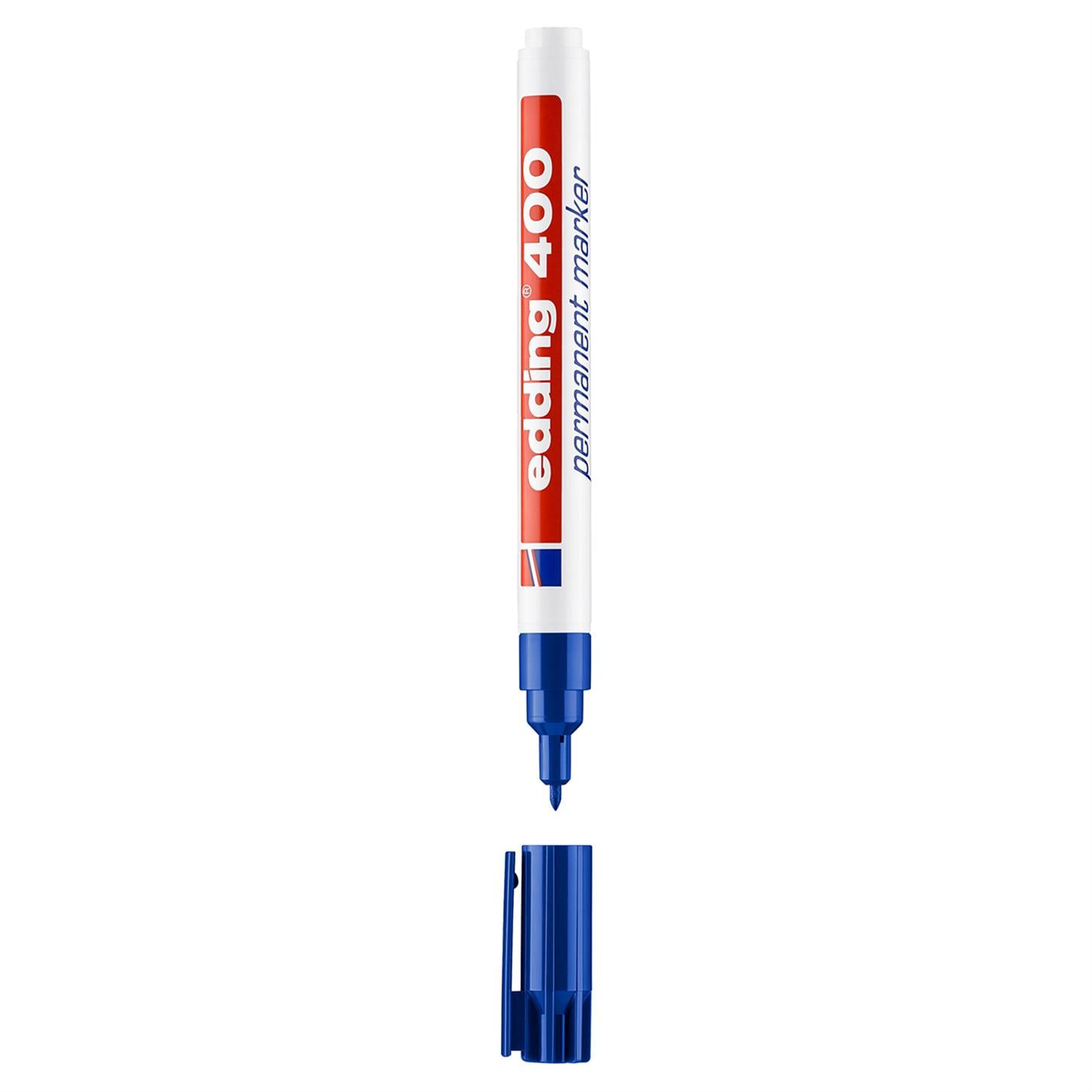 Edding 400 Permanent Markör Yuvarlak Uç 1 mm Mavi