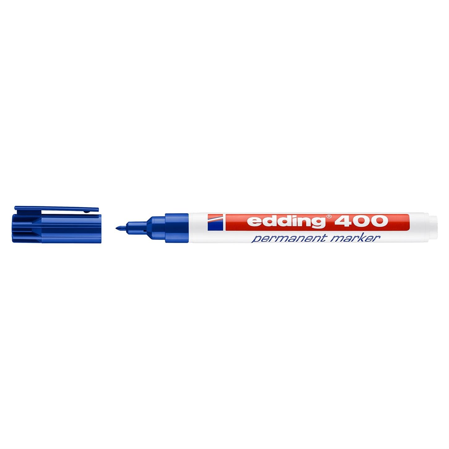 Edding 400 Permanent Markör Yuvarlak Uç 1 mm Mavi
