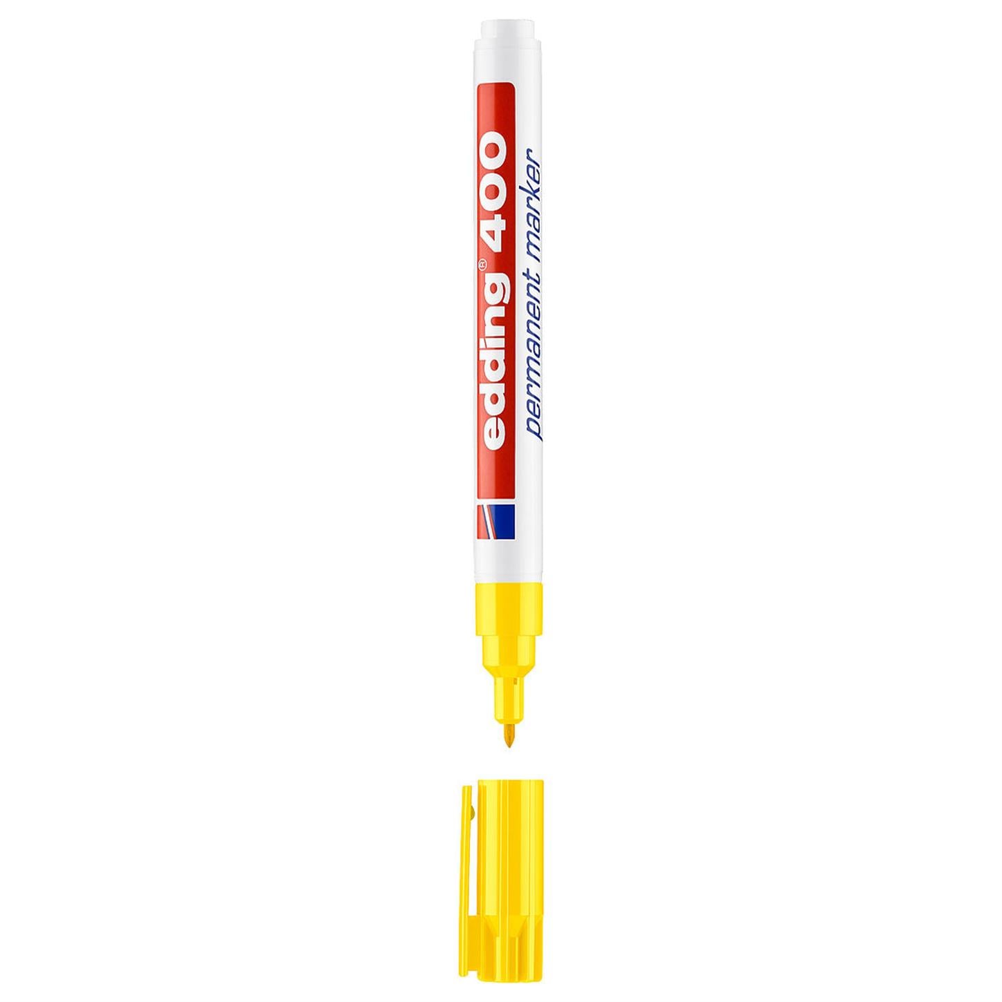 Edding 400 Permanent Markör Yuvarlak Uç 1 mm Sarı