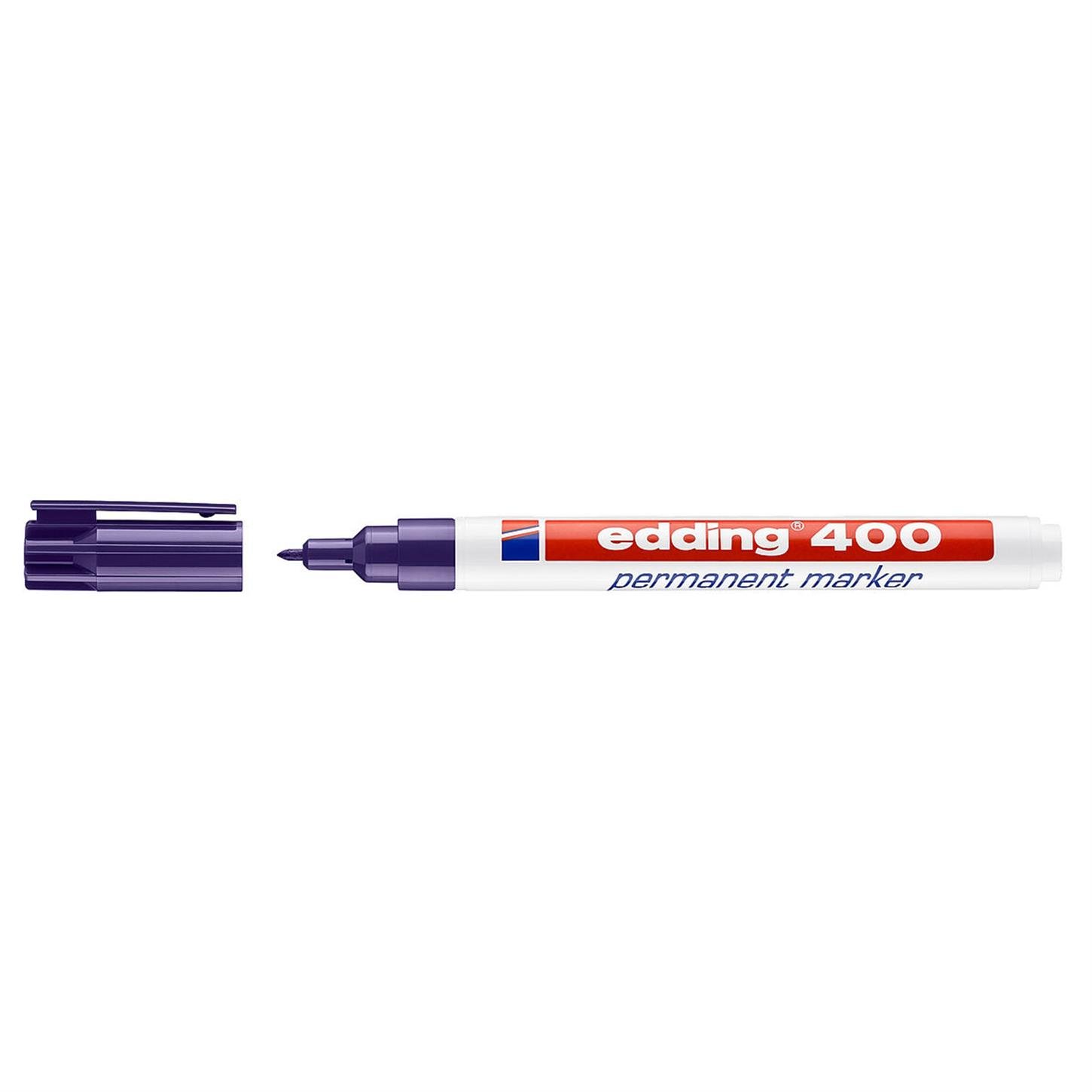 Edding 400 Permanent Markör Yuvarlak Uç 1 mm Mor