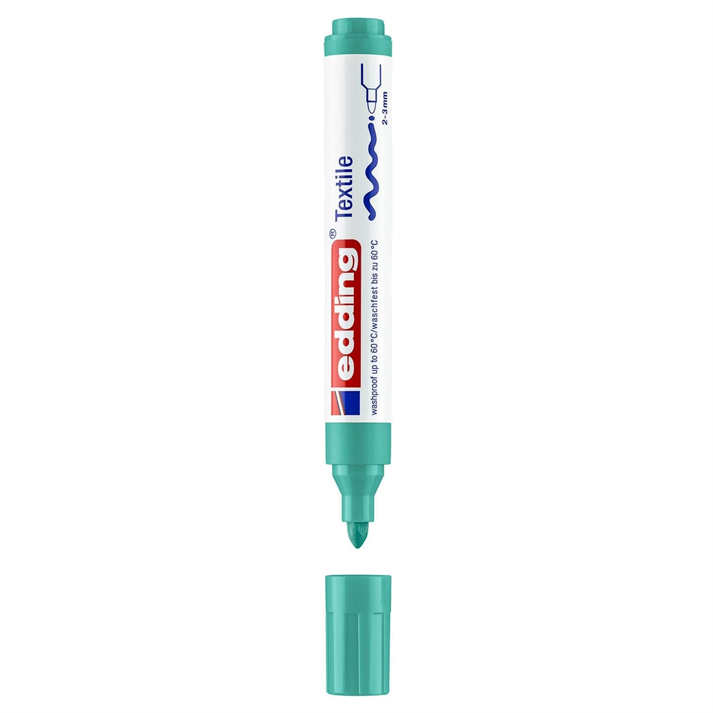 Edding 4500 Tekstil Markörü Yuvarlak Uç 2-3 mm Uçuk Yeşil
