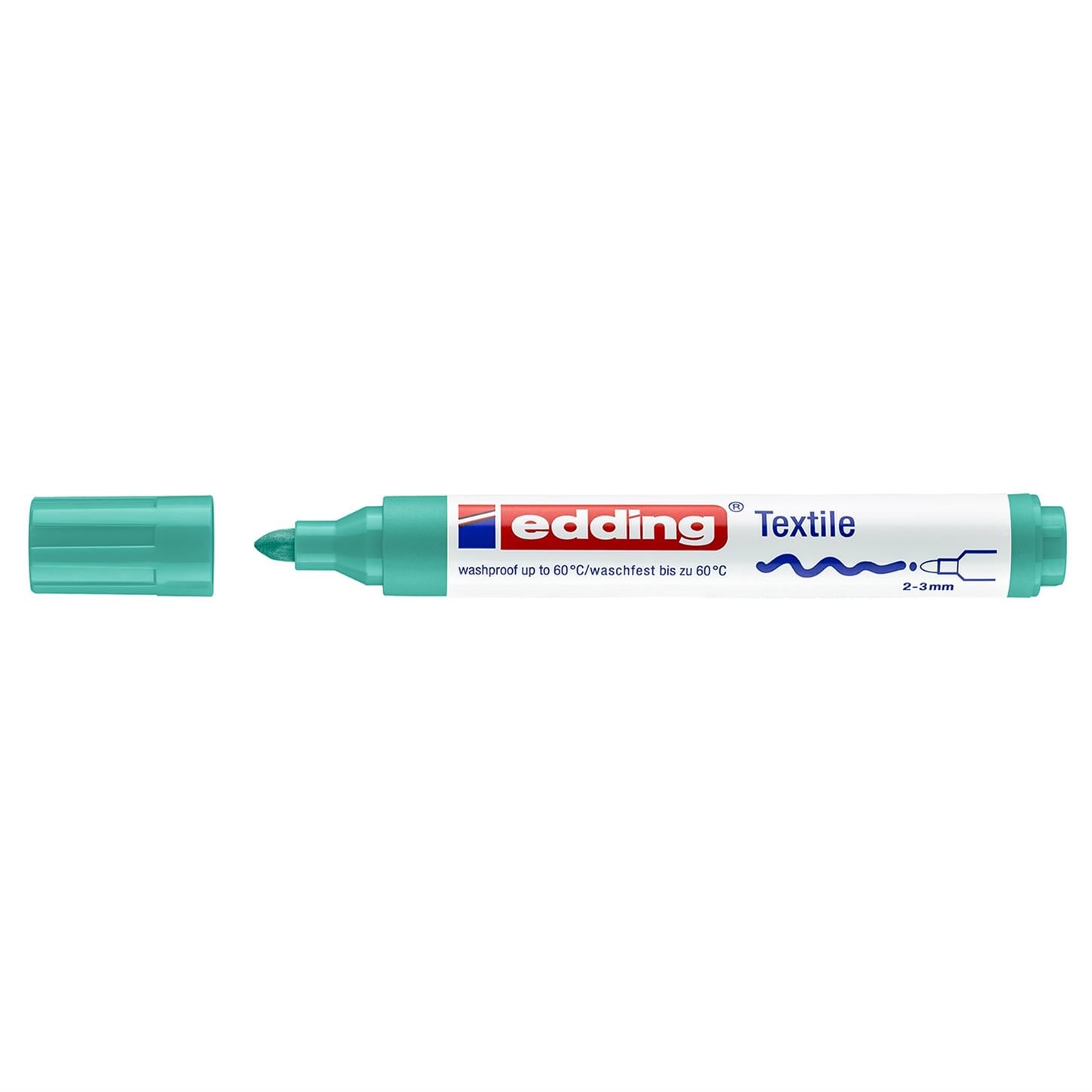 Edding 4500 Tekstil Markörü Yuvarlak Uç 2-3 mm Uçuk Yeşil