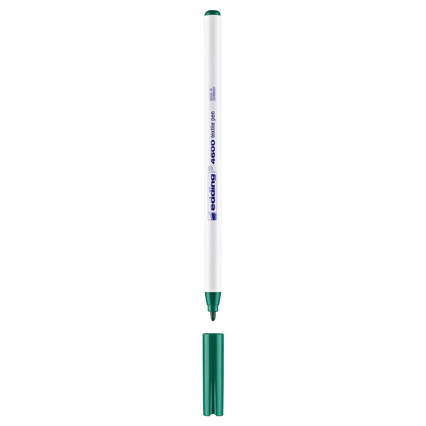 Edding 4600 Tekstil Kalemi Yuvarlak Uç 1 mm Yeşil