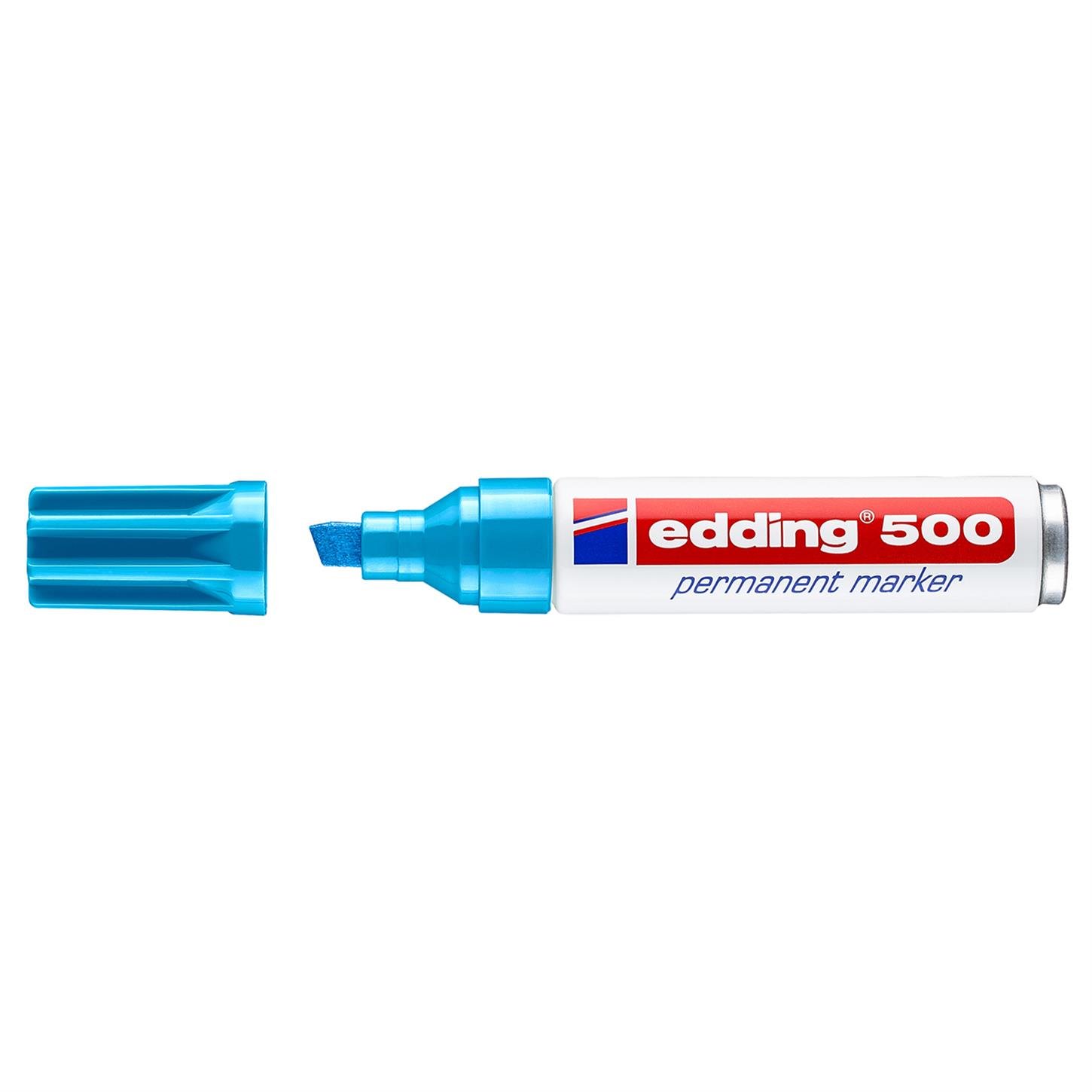 Edding 500 Permanent Marko¨r Kesik Uç 2-7 mm Açık  Açık Mavi