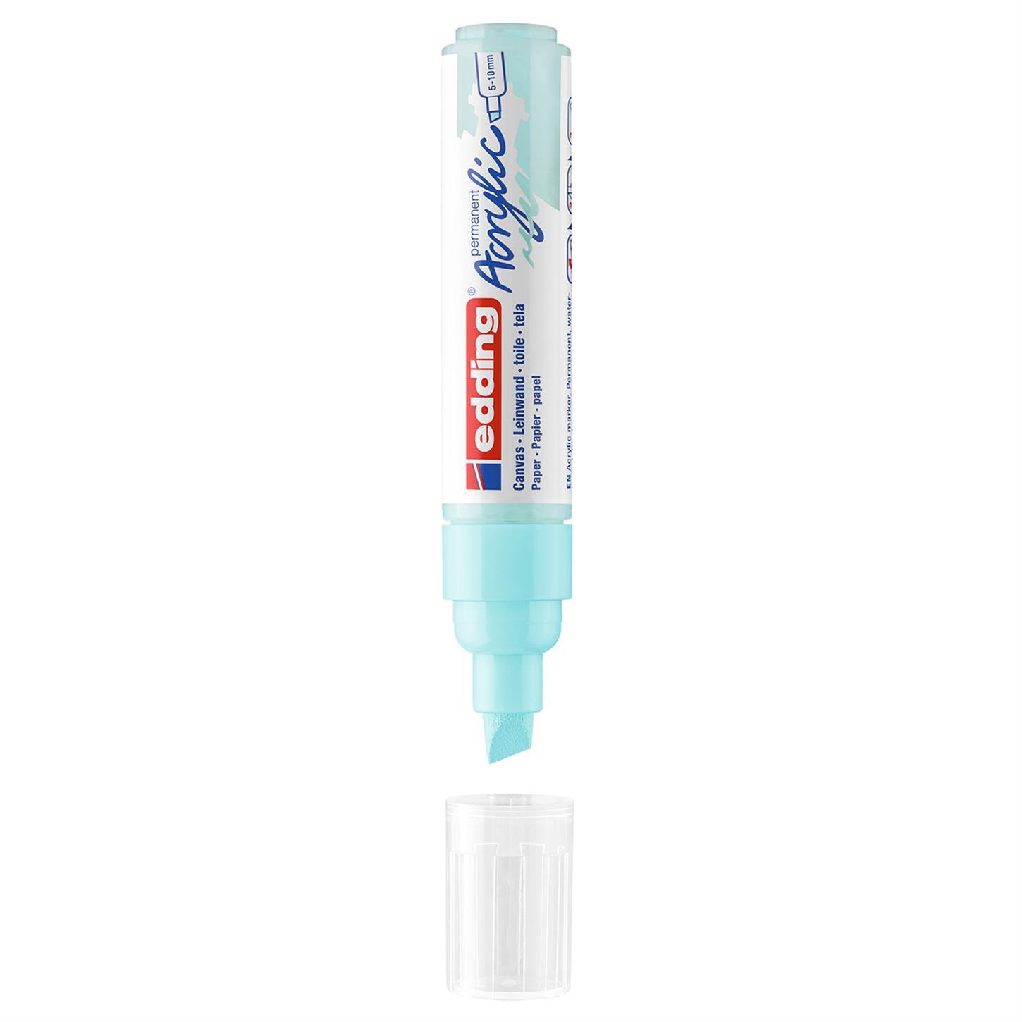 Edding 5000 Kalın Uçlu Akrilik Markör Kesik Uç 5-10 mm Pastel Mavi Mat