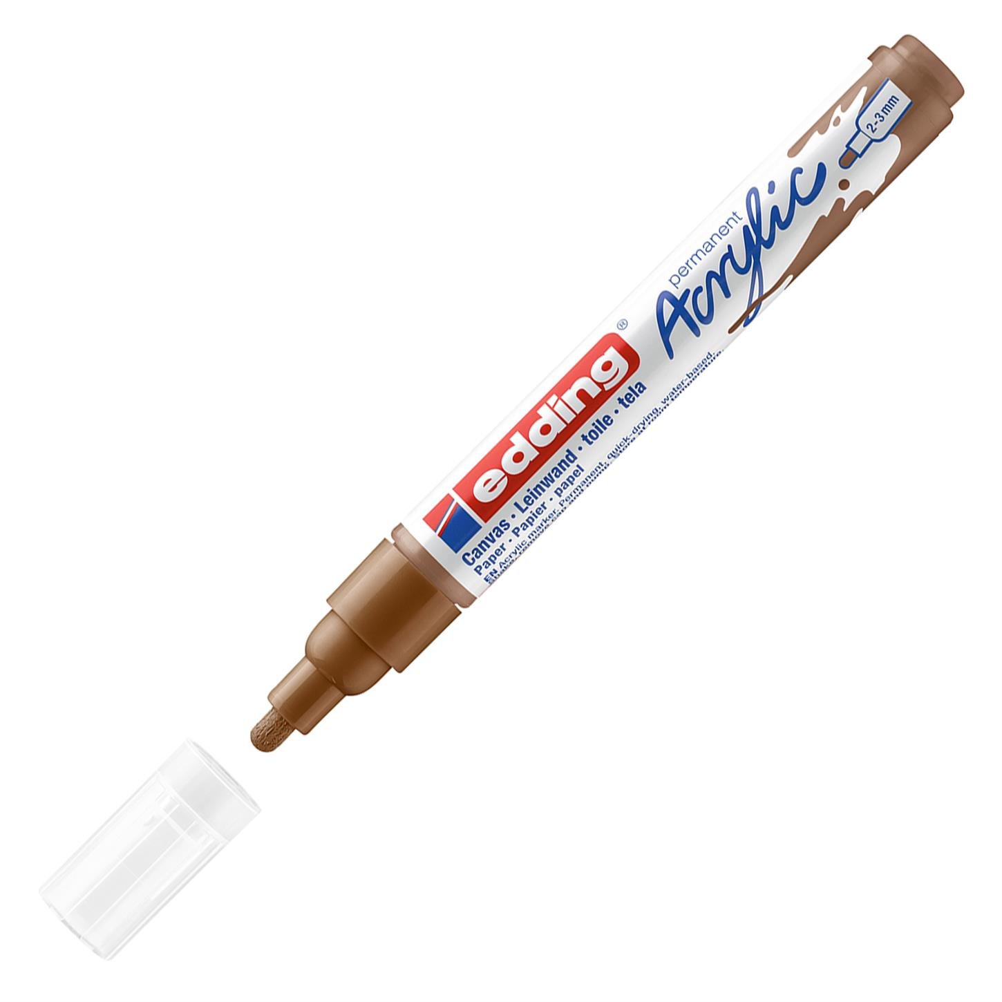 Edding 5100 Orta Uçlu Akrilik Markör Yuvarlak Uç 2-3 mm Fındık Mat