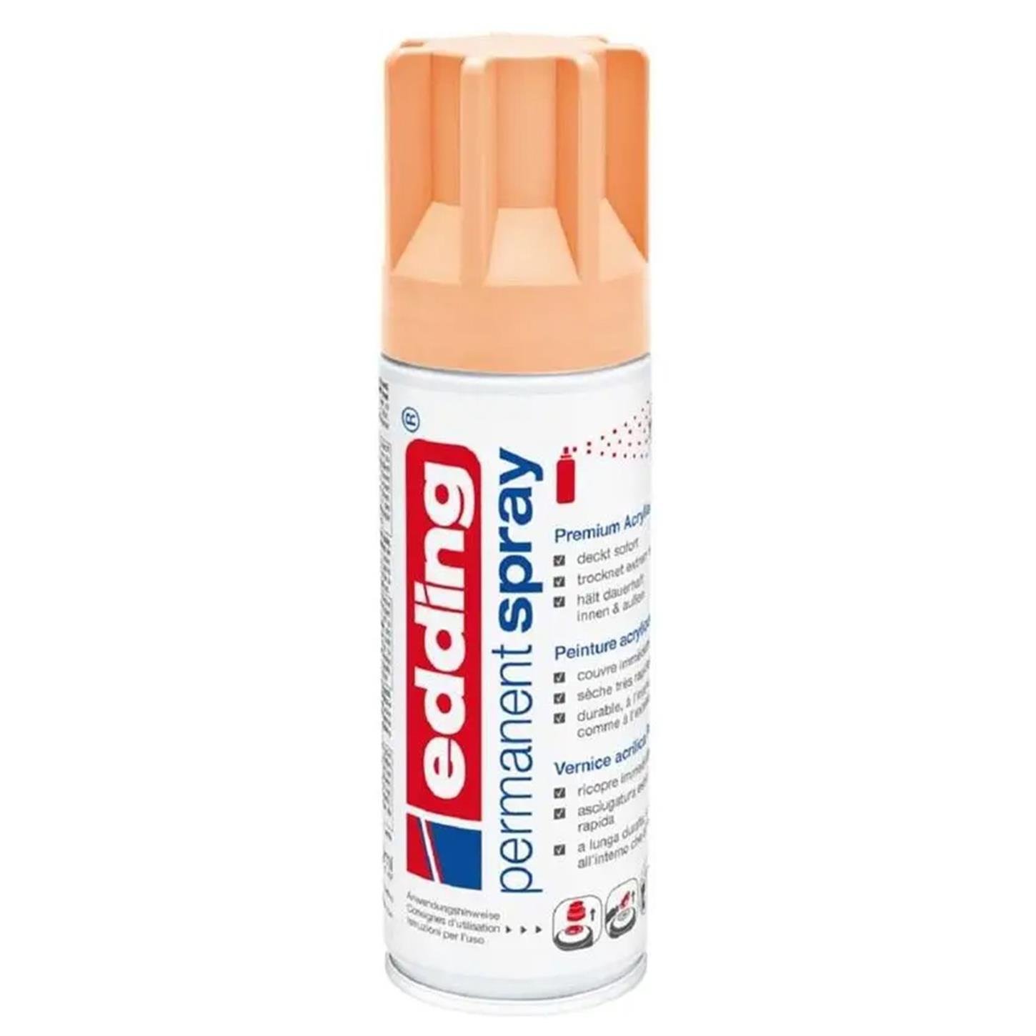 Edding 5200 Permanent Sprey Premium Akrilik Boya (200 ml) Yavruağazı Mat