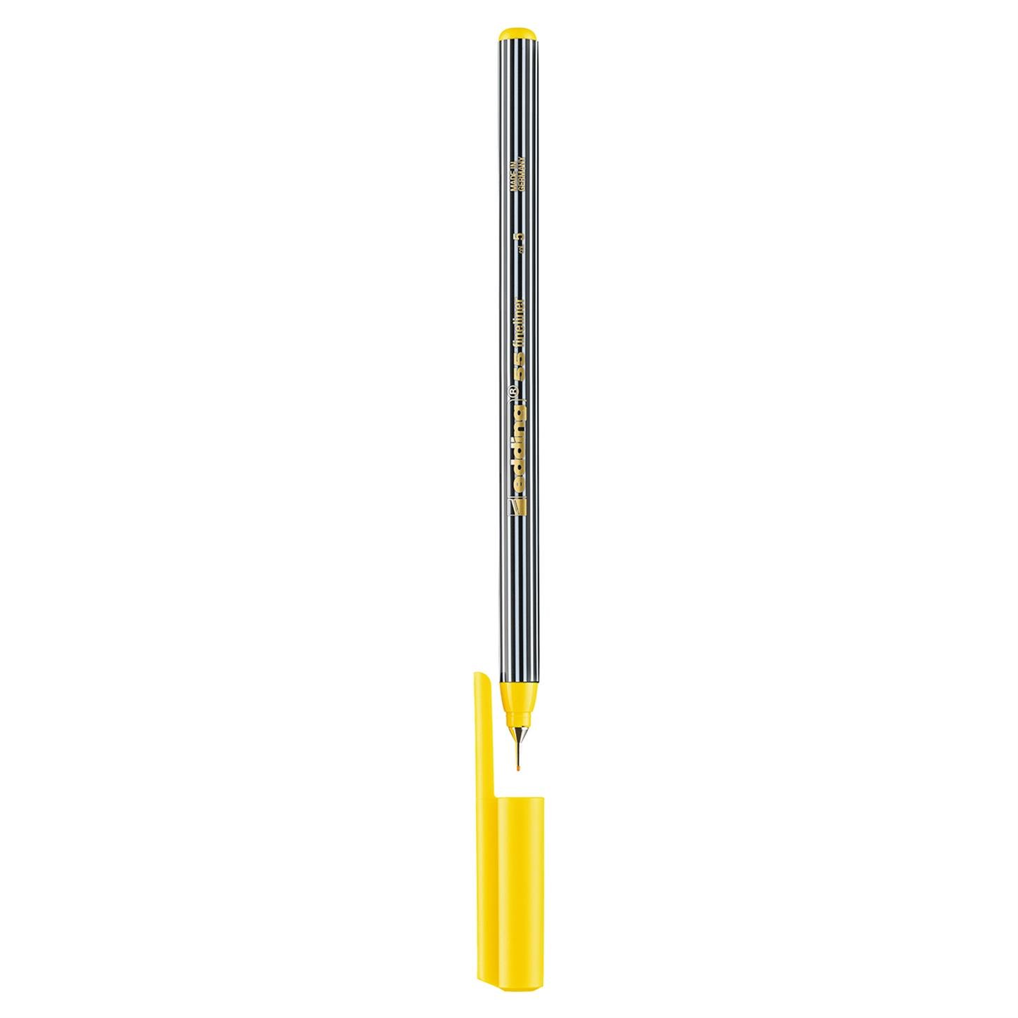Edding 55 İnce Uc¸lu Kalem Plastik Uç 0.3 mm  Sarı