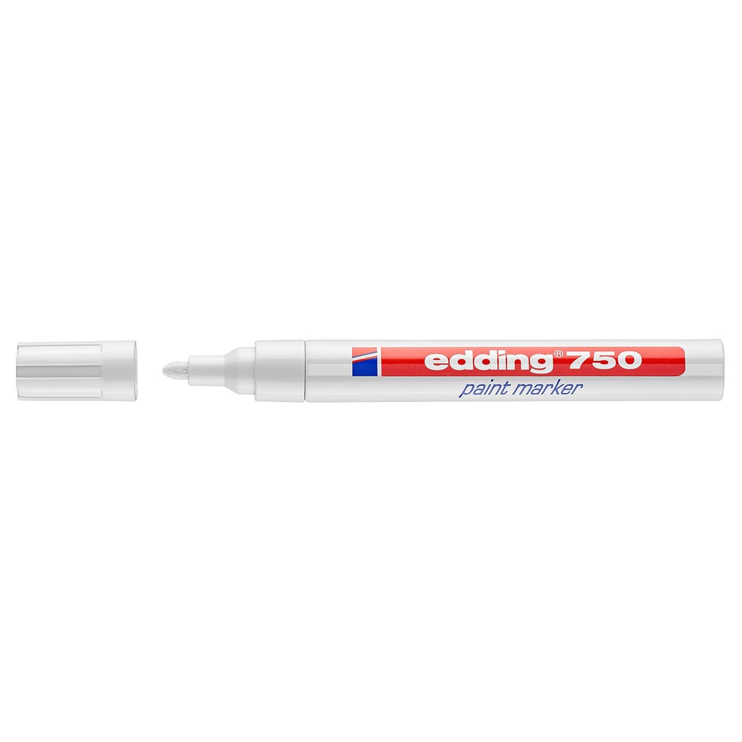Edding 750 Tam Örtücü Boya Kalemi Yuvarlak Uç 2-4 mm Beyaz