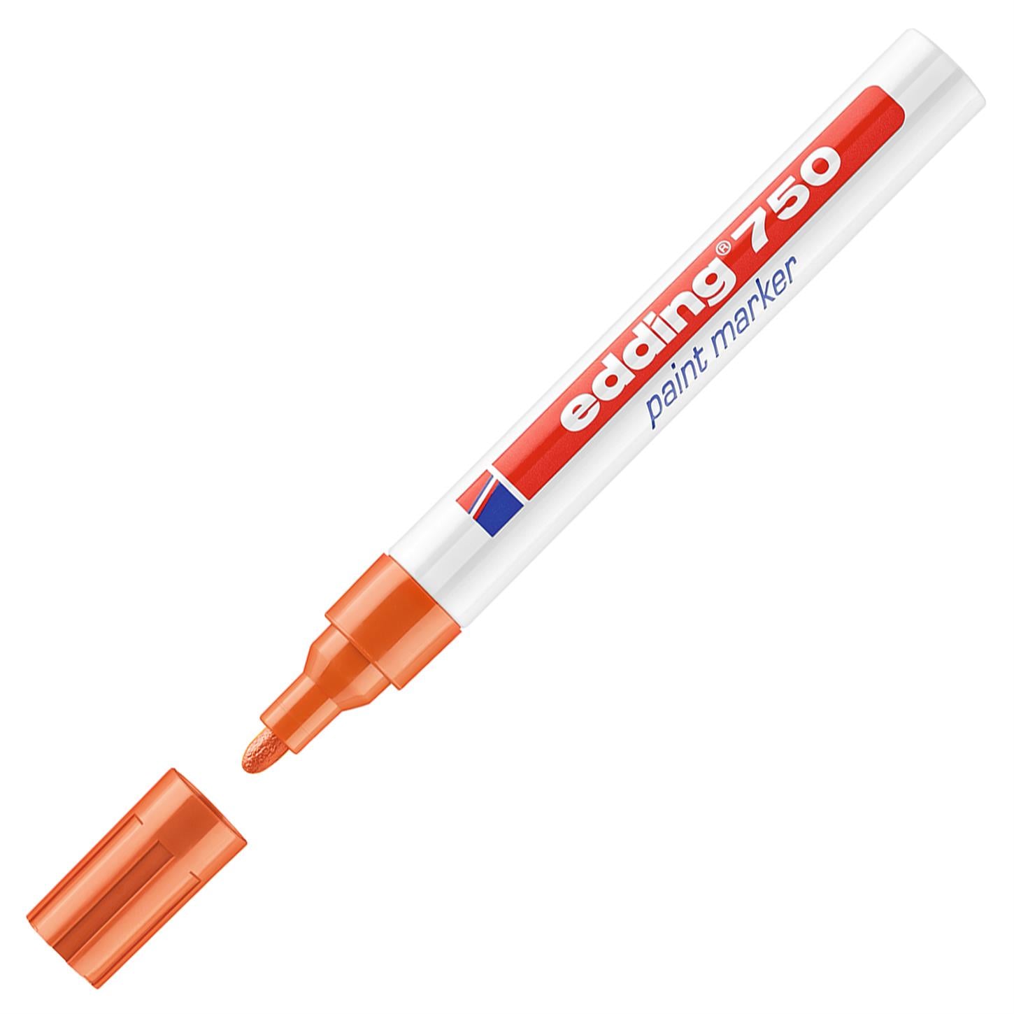 Edding 750 Tam Örtücü Boya Kalemi Yuvarlak Uç 2-4 mm Turuncu