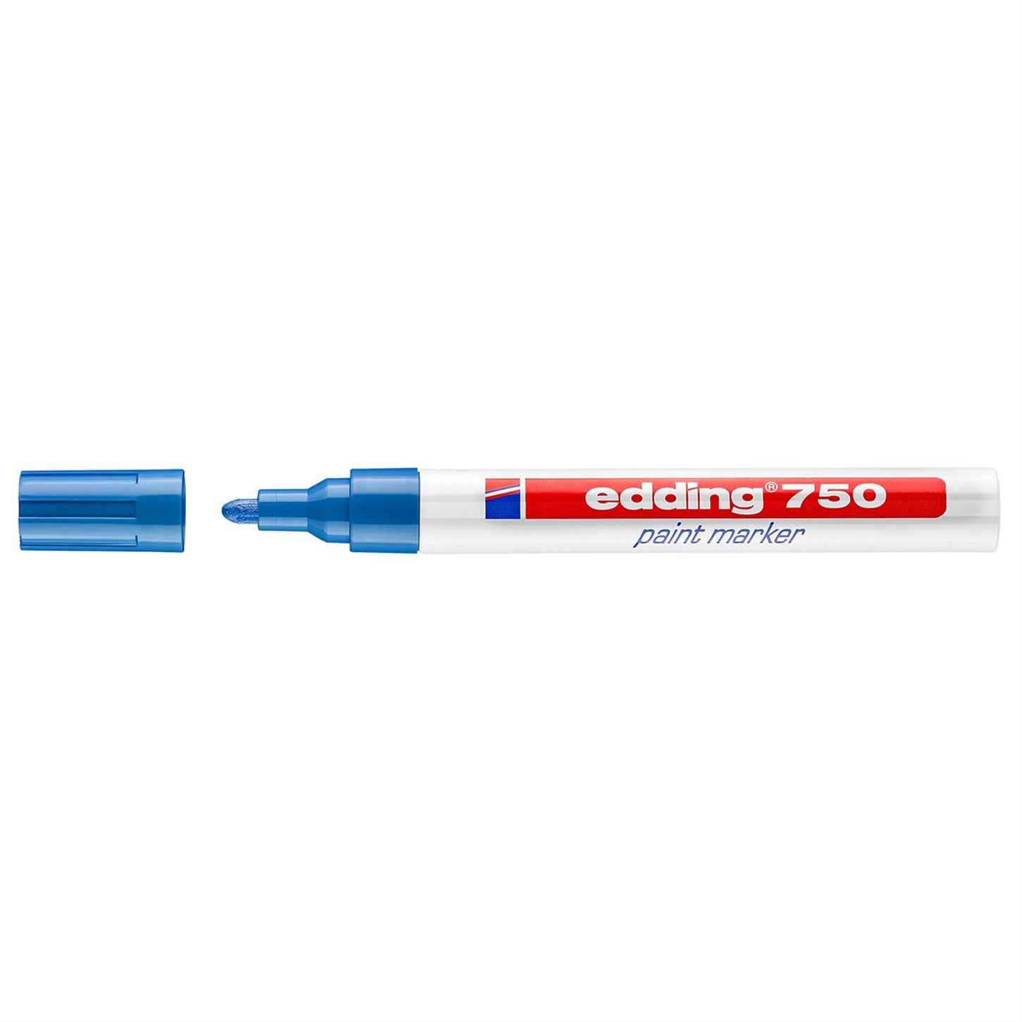 Edding 750 Tam Örtücü Boya Kalemi Yuvarlak Uç  2-4 mm Mavi