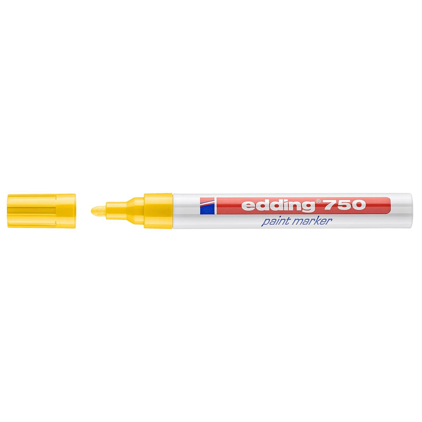 Edding 750 Tam Örtücü Boya Kalemi Yuvarlak Uç 2-4 mm Sarı
