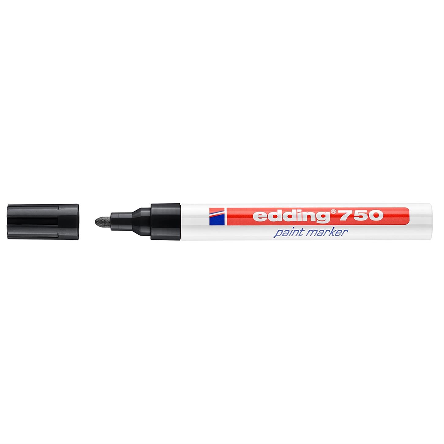 Edding 750 Tam Örtücü Boya Kalemi Yuvarlak Uç  2-4 mm Siyah