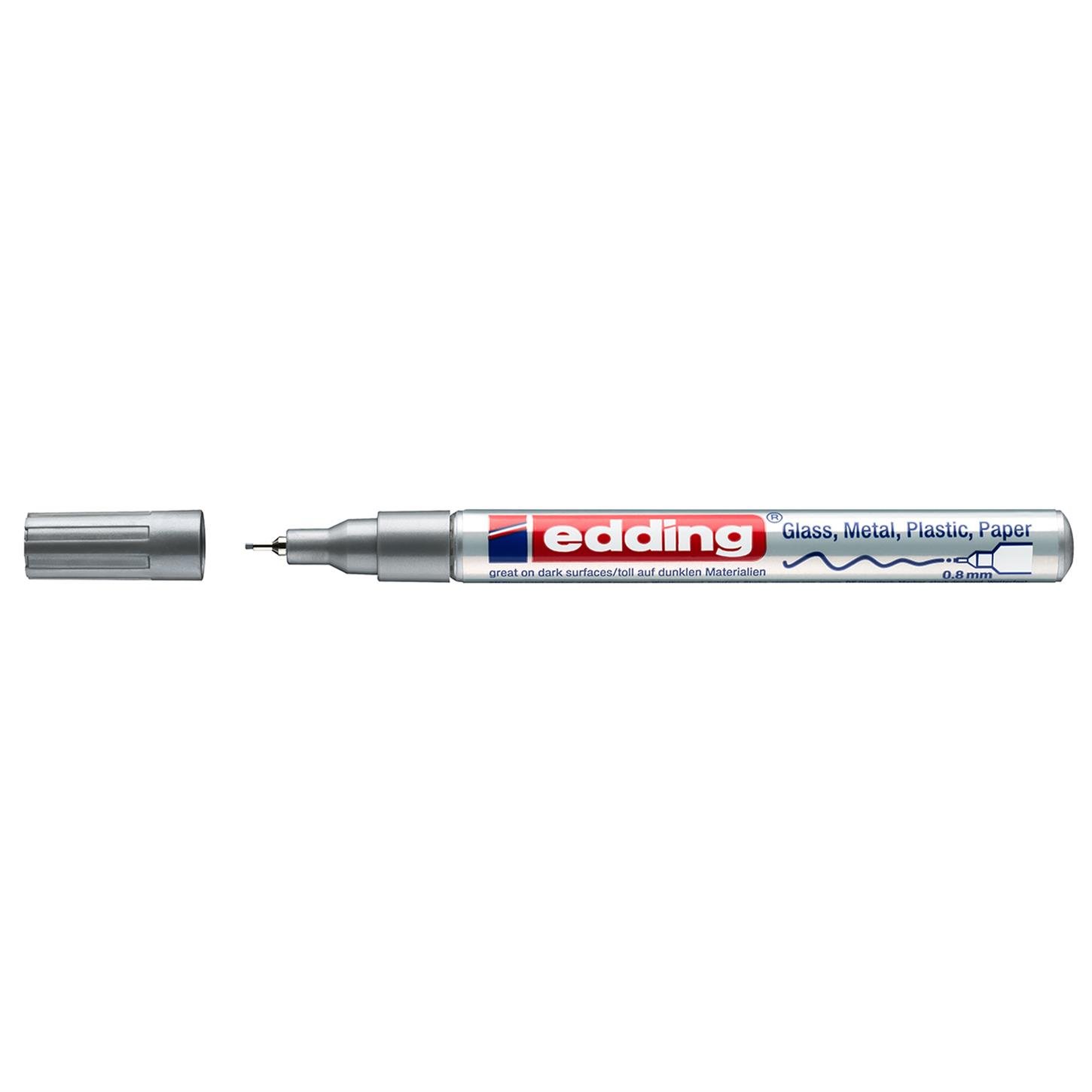 Edding 780 Hobi Sanat Kalemi 0.8 mm Uç Gümüş