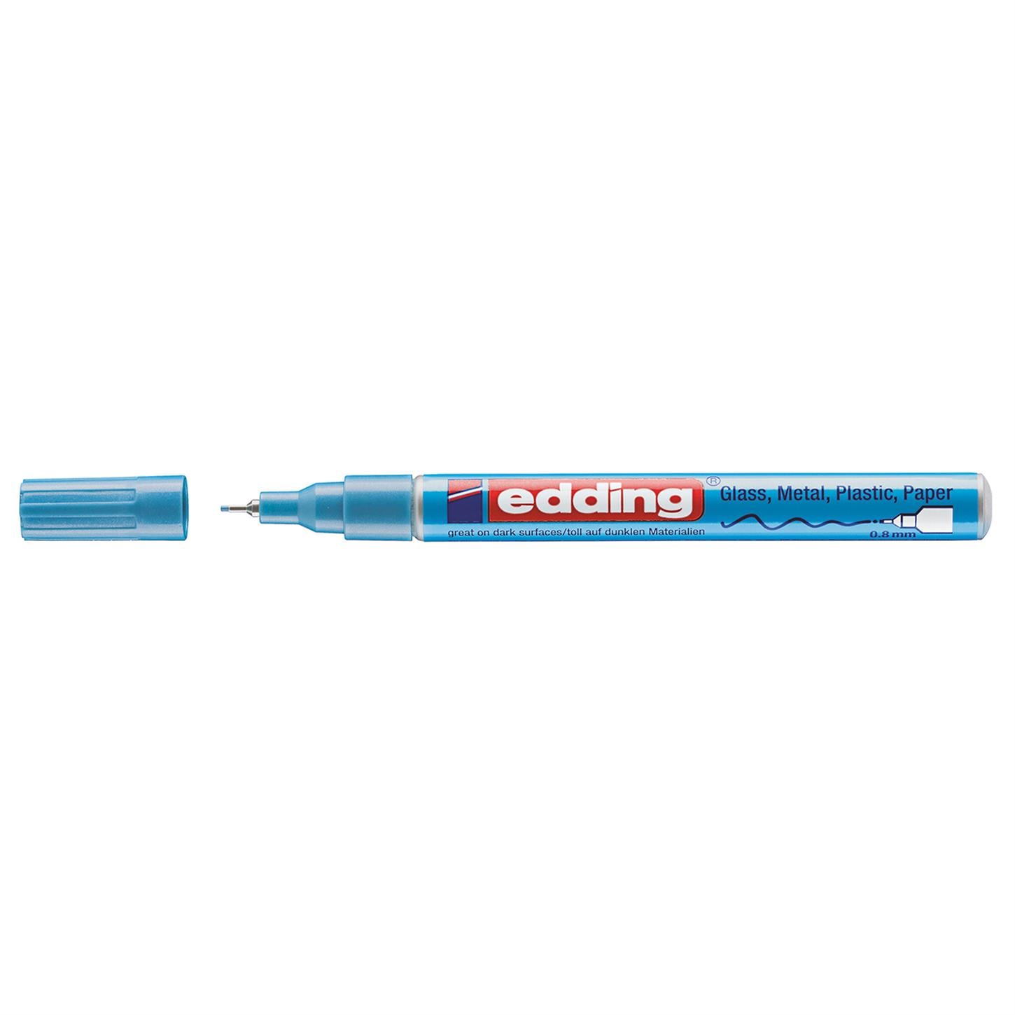 Edding 780 Hobi Sanat Kalemi 0.8 mm Uç Açık Metalik Mavi
