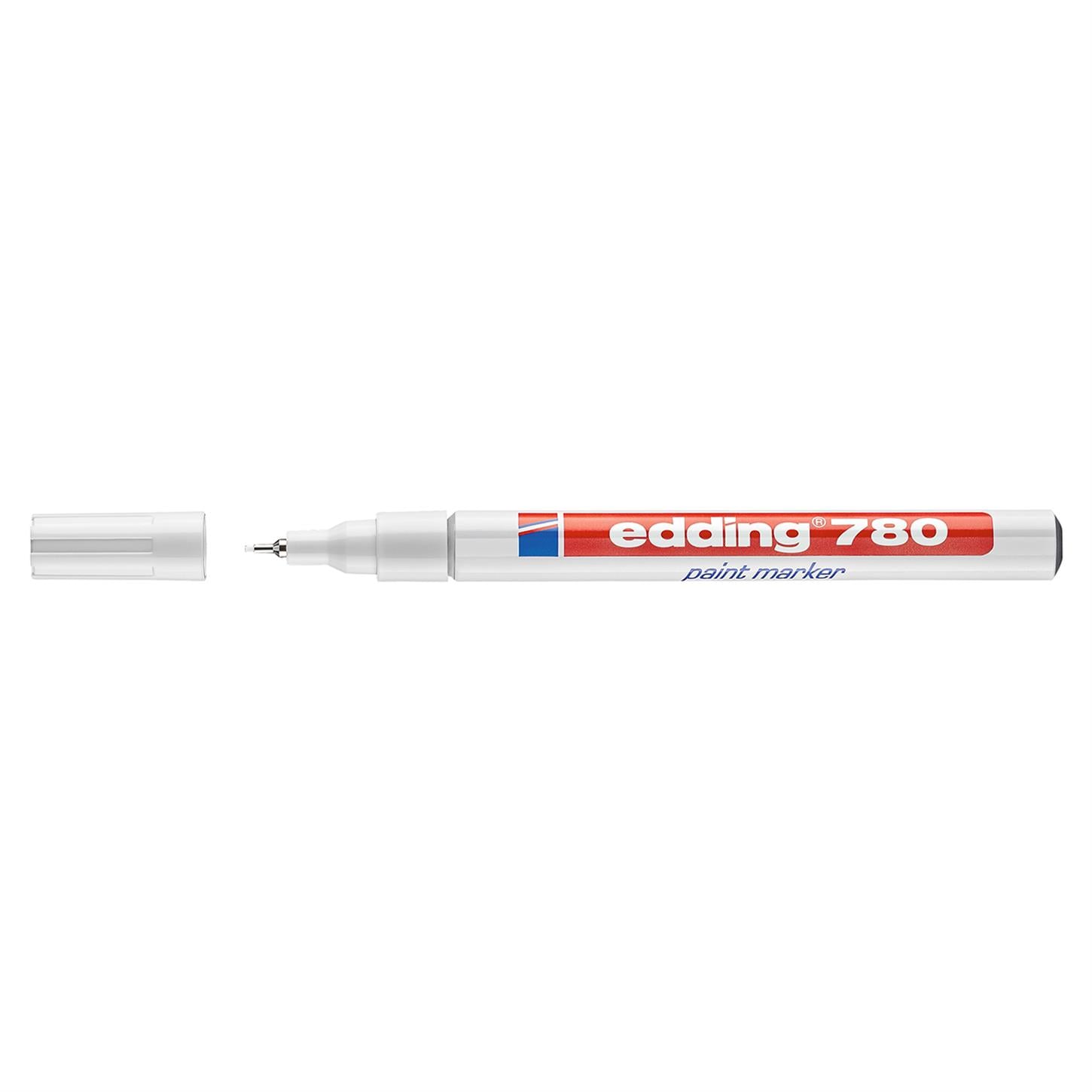 Edding 780 Tam Örtücü Boya Kalemi, Beyaz