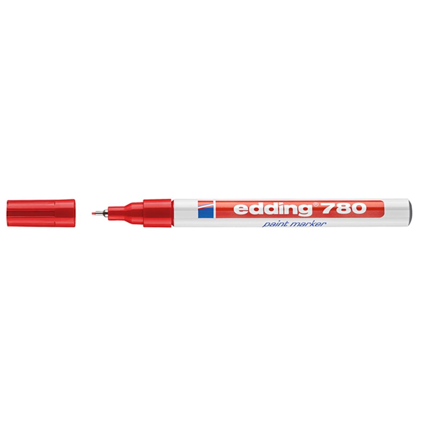 Edding 780 Tam Örtücü Boya Kalemi, Kırmızı
