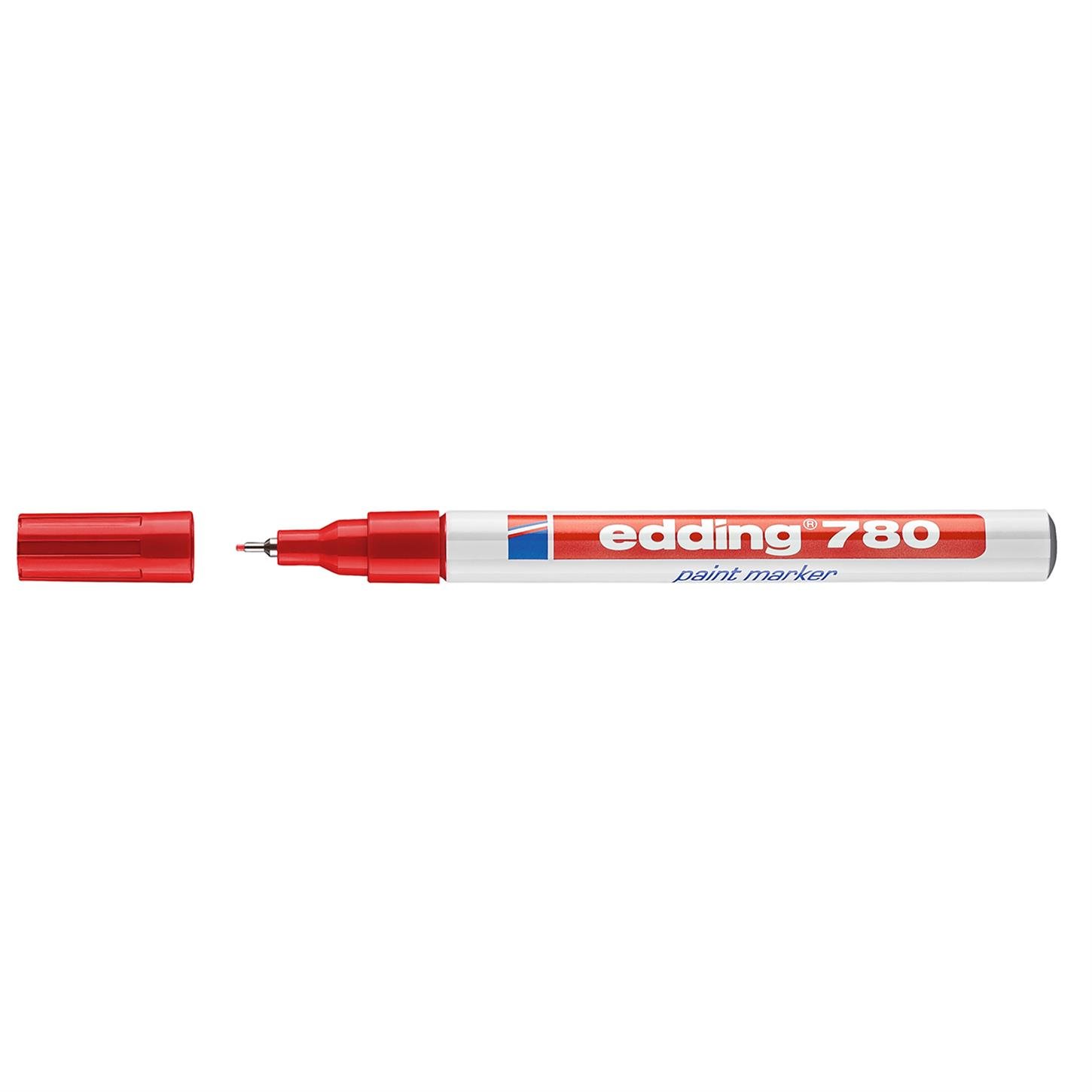 Edding 780 Tam Örtücü Boya Kalemi, Kırmızı