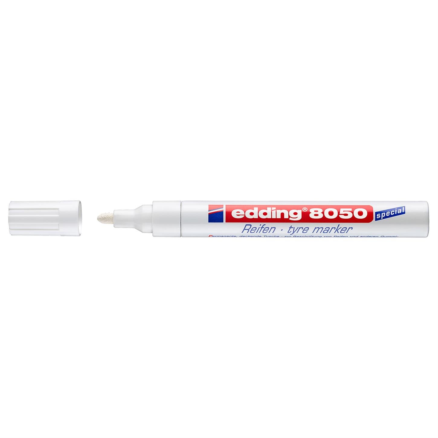 Edding 8050lastik Kalemi Yuvarlak Uç 2-4 mm Beyaz
