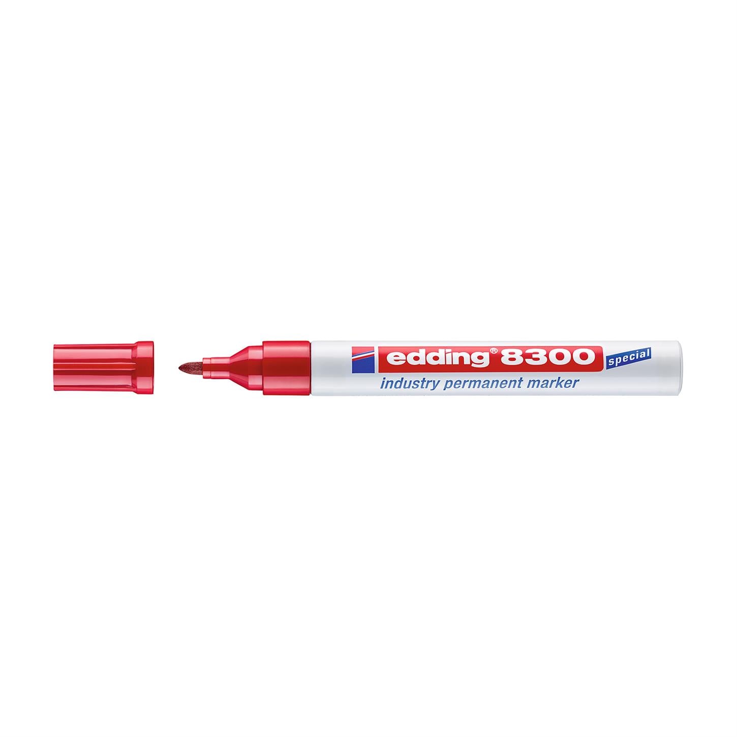 Edding 8300 Endüstri Permanent Markör Kırmızı