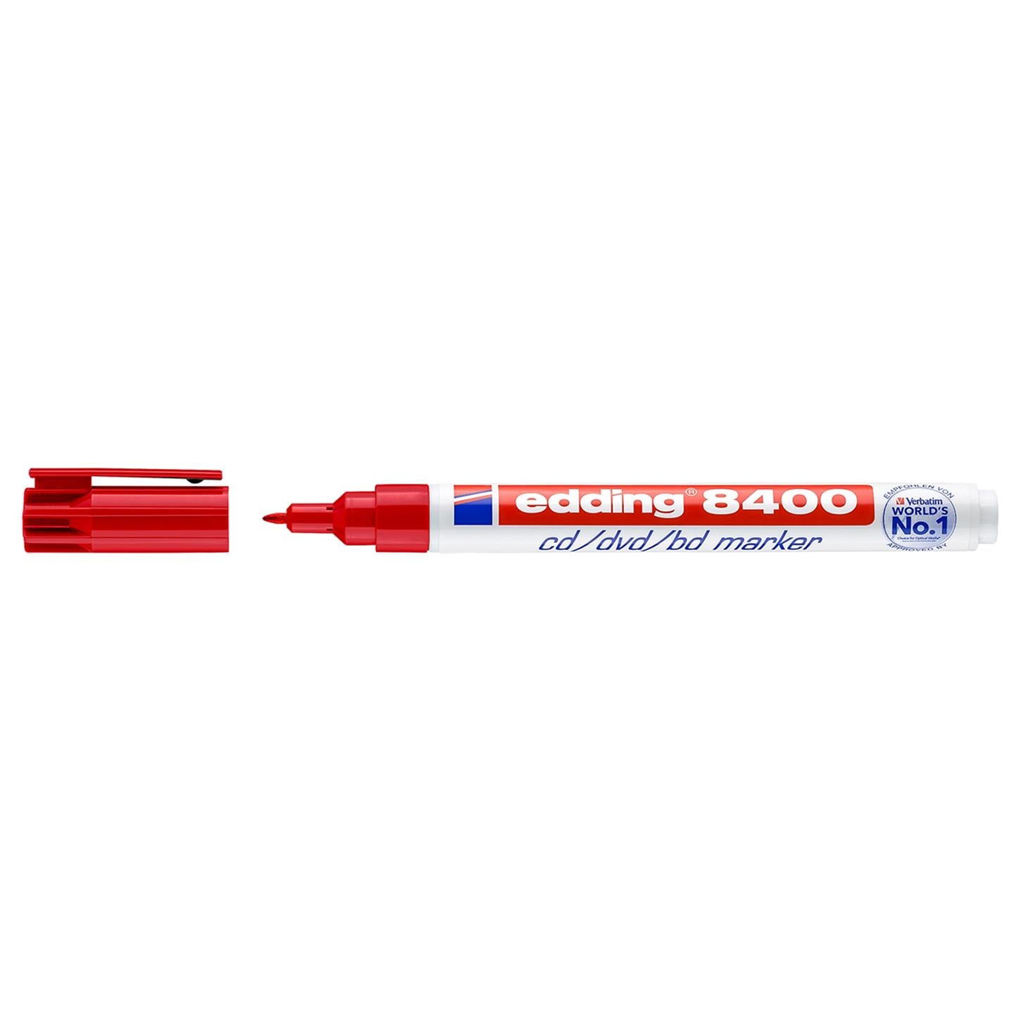 Edding 8400 Cd/Dvd/Bd Kalemi, Kırmızı