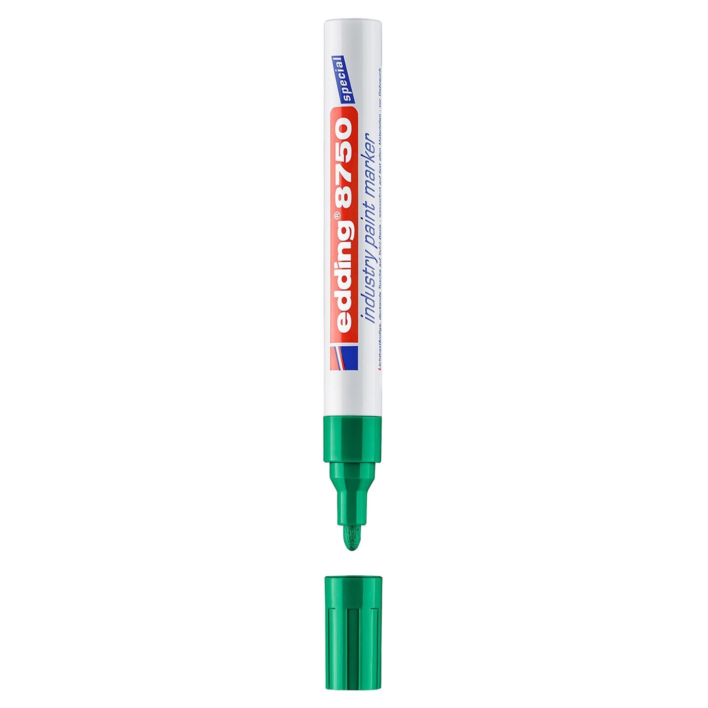 Edding 8750 Tam Örtücü Endüstri Kalemi, Yeşil