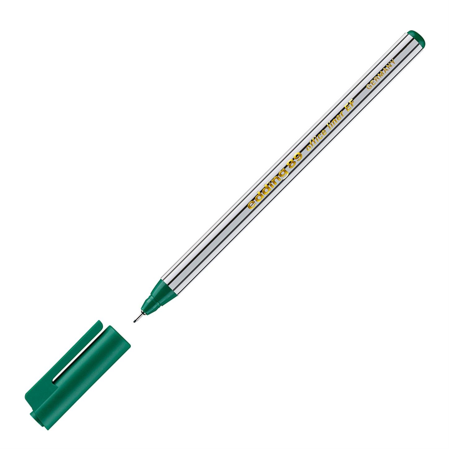 Edding 89 Ofis Kalemi EF Uç Plastik Uç 0.3 mm Yşl